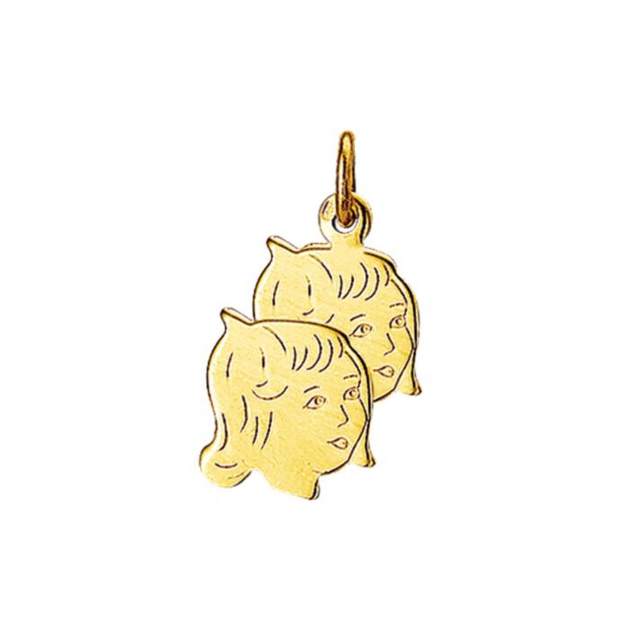 Beschrijving: Geelgouden hanger met een kinderhoofdje. 
Verpakt per: 1
Doelgroep: unisex
Breedte: 15 mm
Hoogte: 20 mm