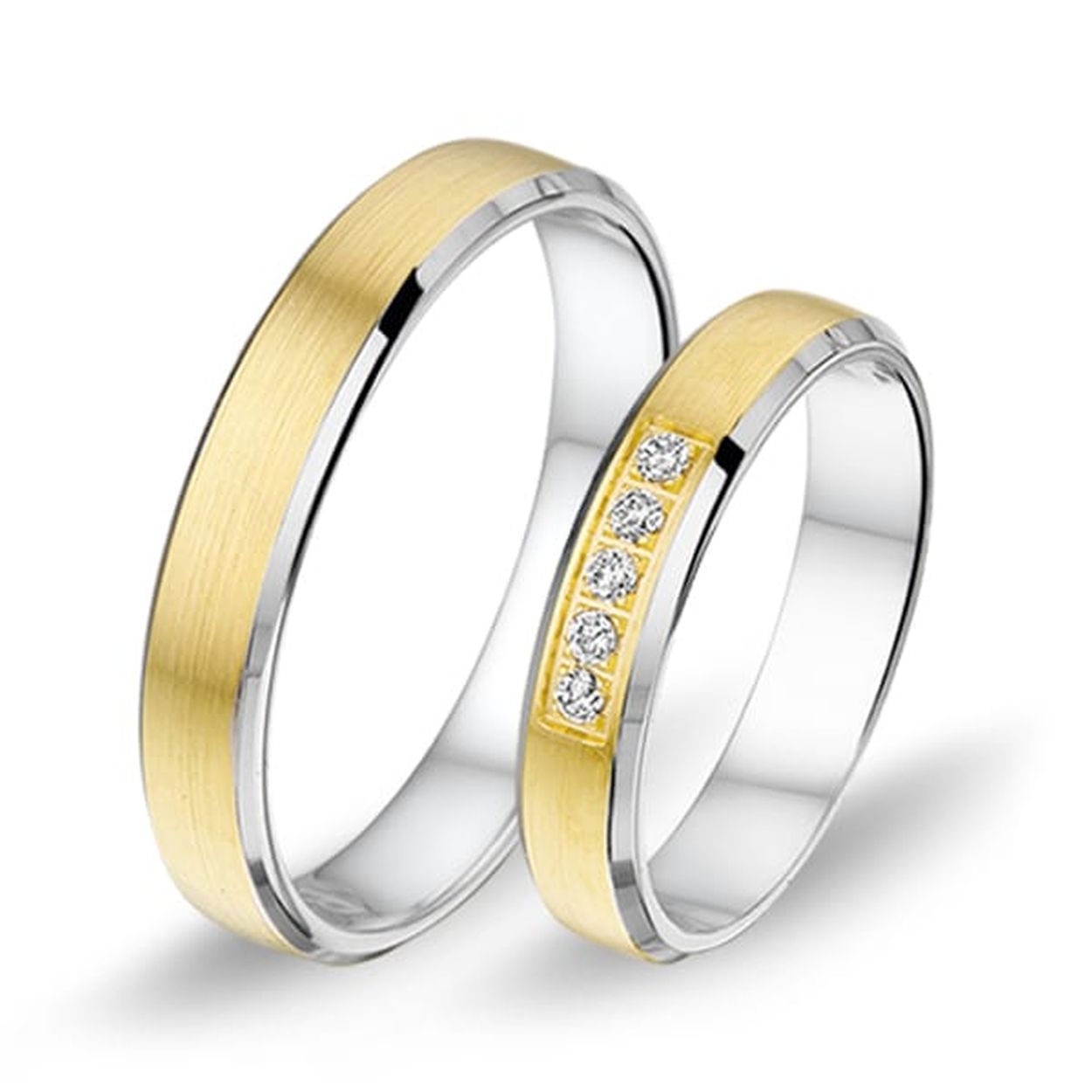 Alliance bicolor Trouwringen 1410