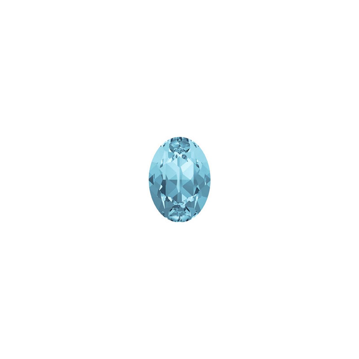 MY iMenso Ovali steen "Brillante crystal" "Aquamarine" 14mm