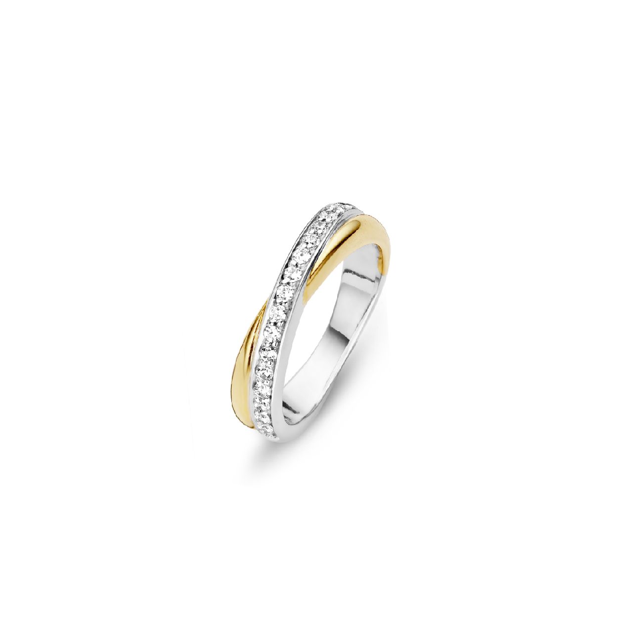 Elegante Moments ring 15045AY/52 van gerhodineerd 925 sterling zilver met sprankelende zirkonia &mdash; tijdloos en stijlvol voor dagelijks dragen of speciale momenten. Verkrijgbaar bij Juwelier Schouten &ndash; Middenwaard, Heerhugowaard.