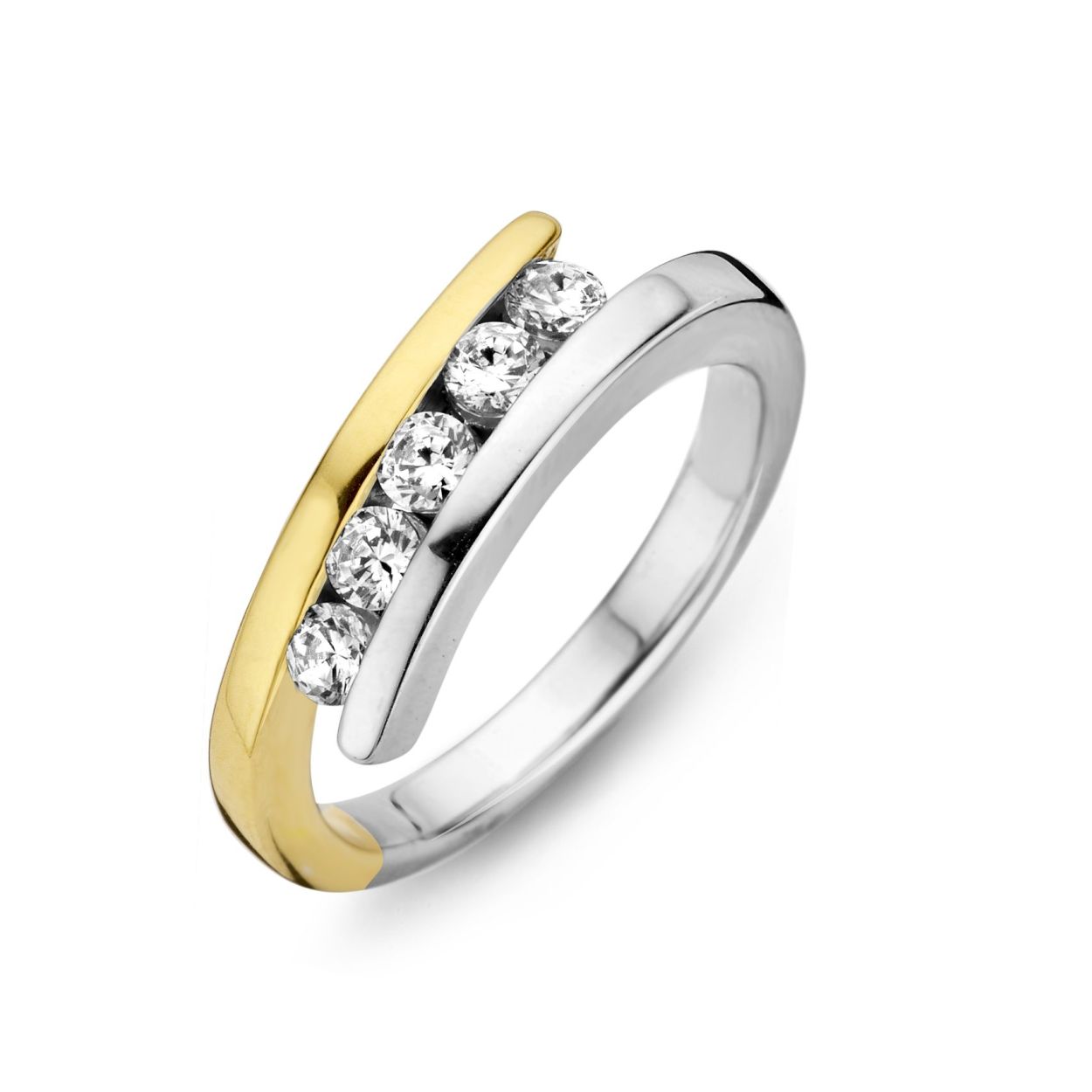 Momenst ring. Moments Jewelry  zijn sieraden waar jouw sieradenkist niet zonder kan. De zilveren sieraden zijn gerhodineerd, of verguld in het ros� of geel goud. Wanneer gezet met stenen, is gebruik gemaakt van briljant geslepen zirconia's.