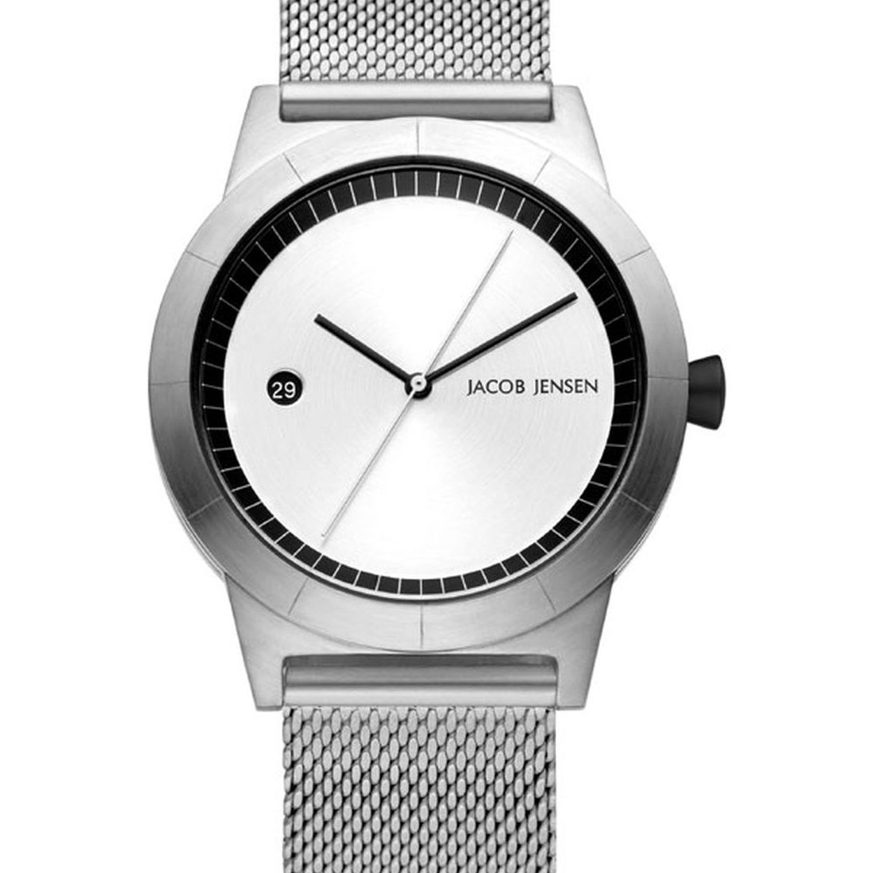 WATCH 152 STAINLESS STEEL SAPPHIRE MESH STRAP JACOB JENSEN "ASCENT"
