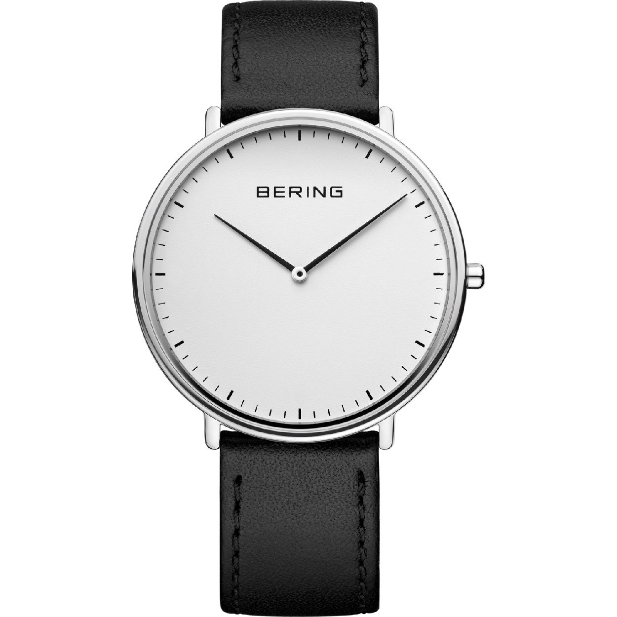 Dit unisexhorloge is van het merk Bering. Het is een horloge met een band gemaakt van echt leer. De diameter van de kast is 39 mm en de kast is 5 mm dik.
De verdere specificaties van het horloge zijn als volgt:
Glassoort: saffier
Bandbreedte (mm): 18
Kastmateriaal: edelstaal
Waterdichtheid: 3 ATM
Techniek: quartz
