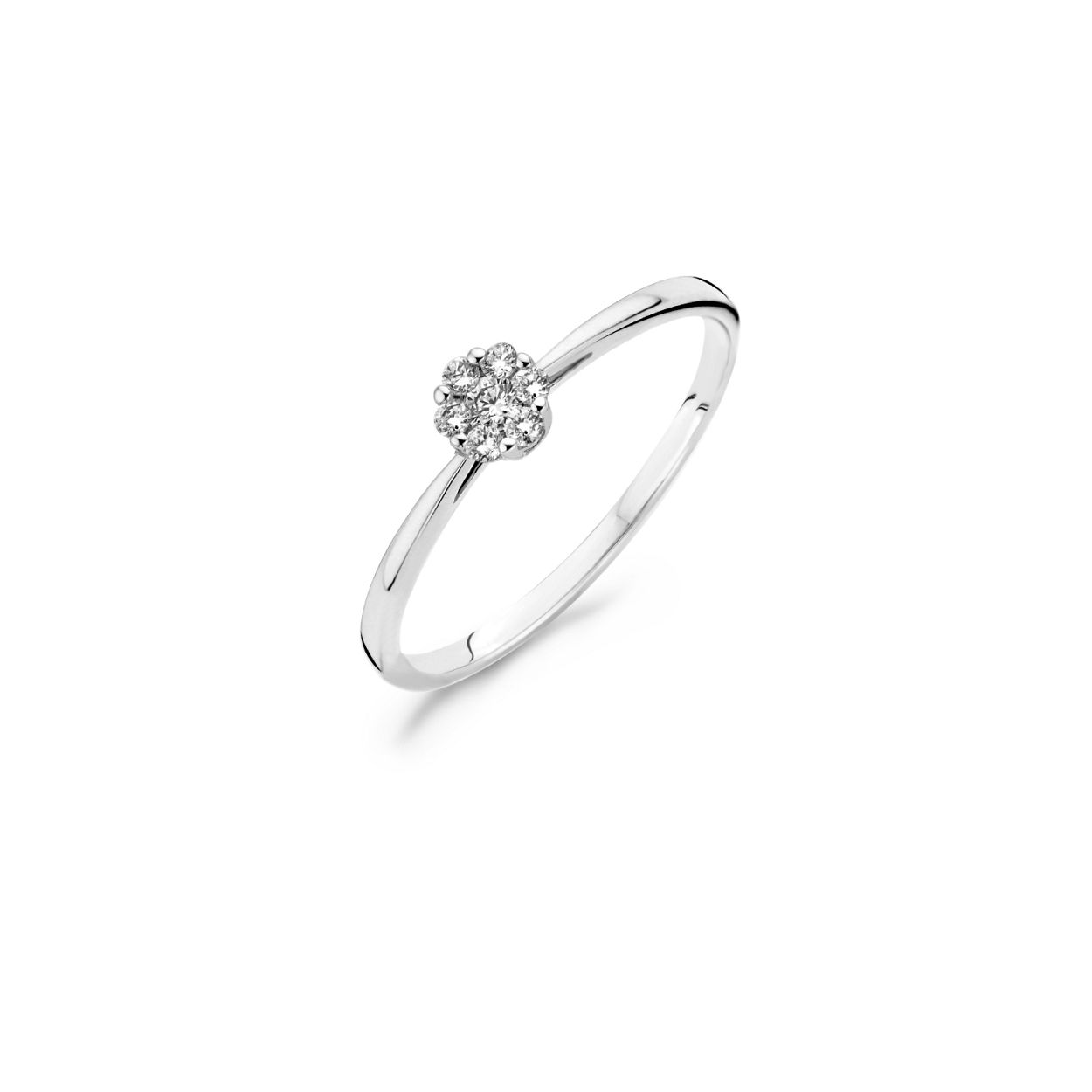 Blush Diamonds Ring 1610WDI � Wit Goud (14Krt.) met Diamant