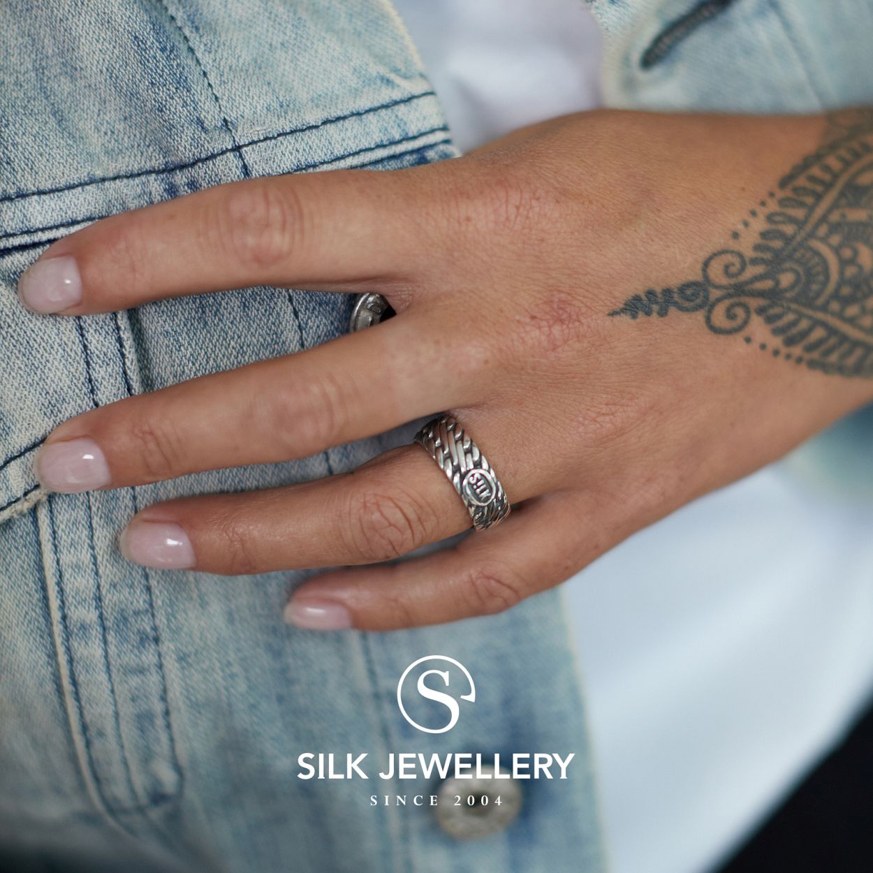 SILK zilveren ring model 161 maat 21 en verkrijgbaar in diverse andere maten