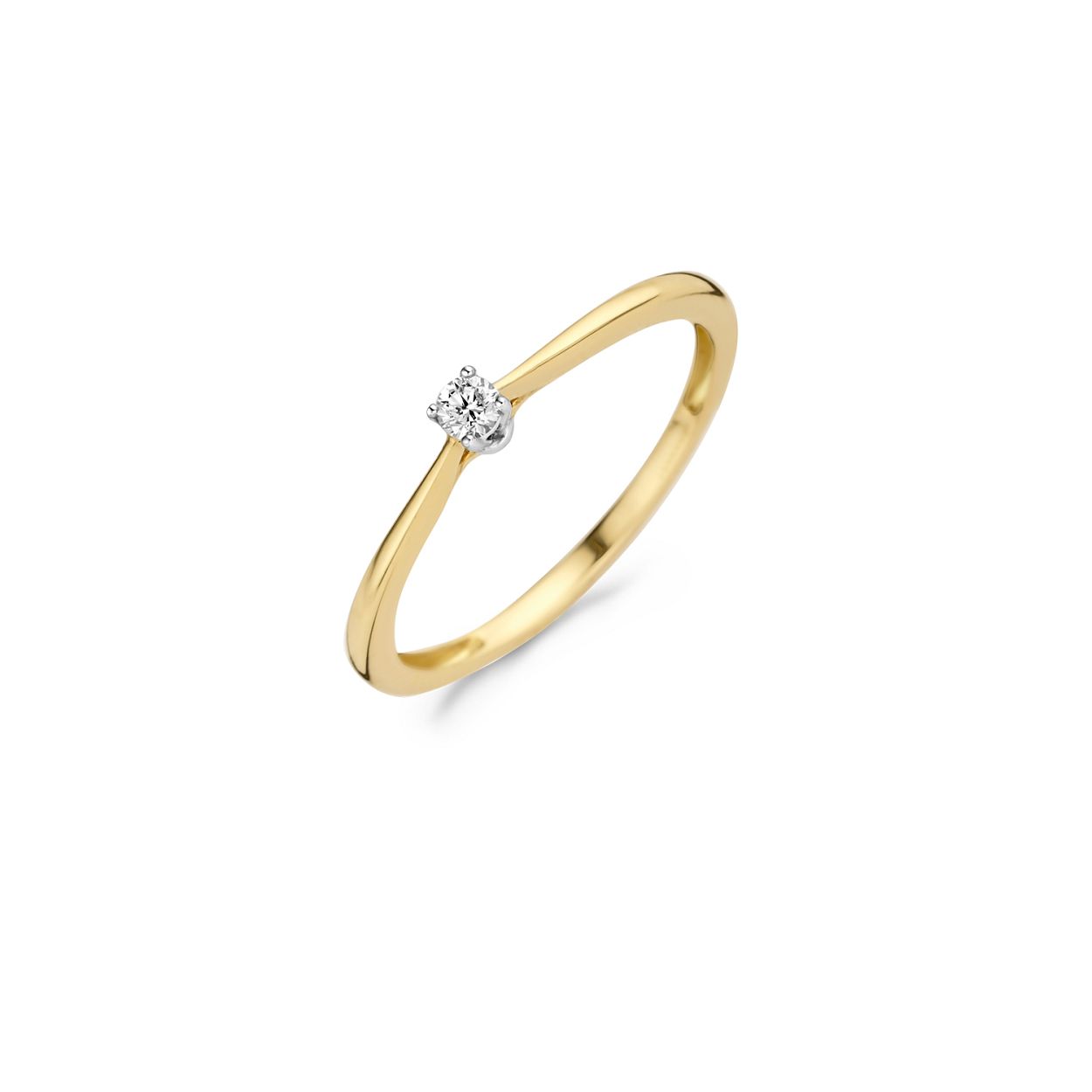 Blush Diamonds Ring 1621BDI � Geel en Wit Goud (14Krt.) met Diamant