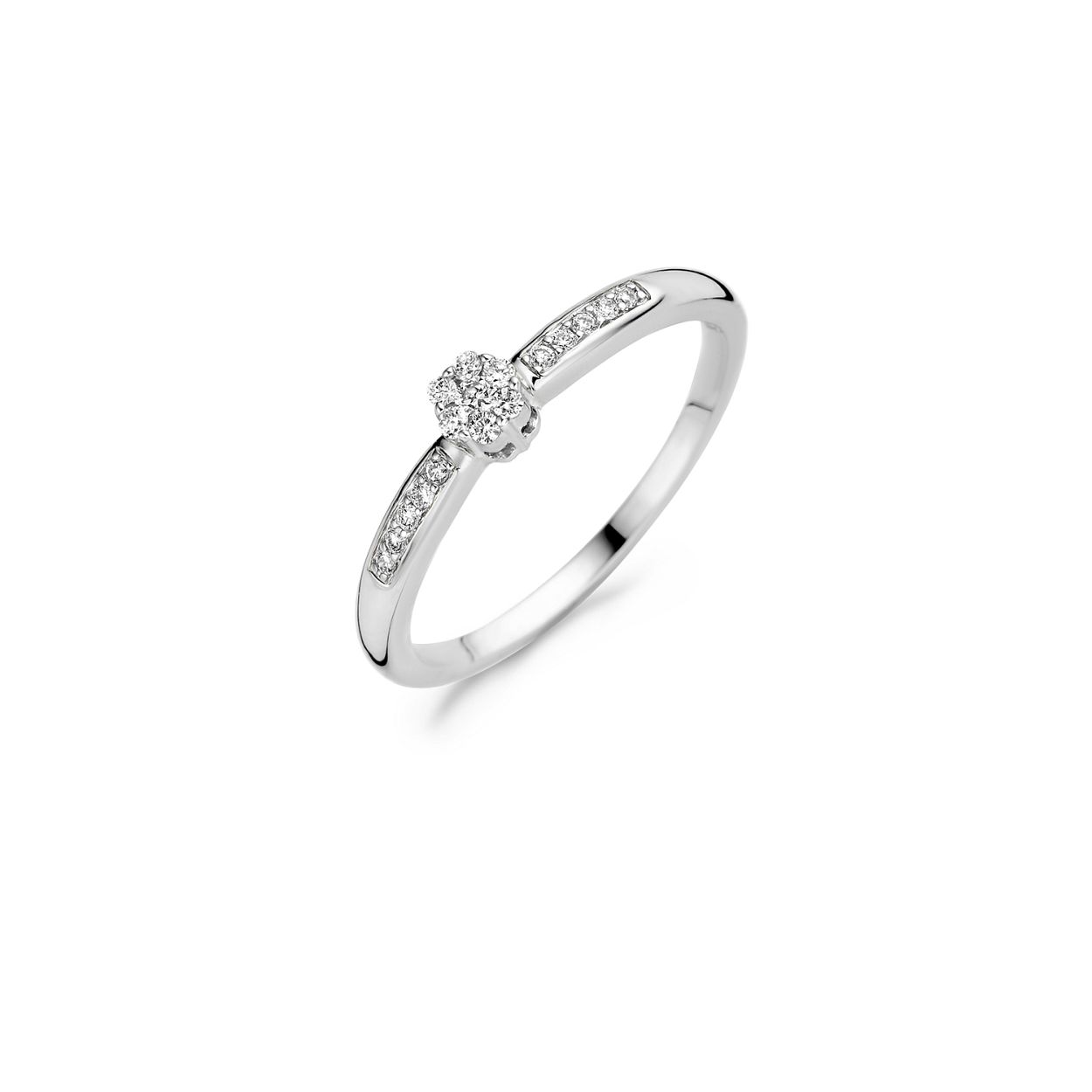 Blush Diamonds Ring 1625WDI � Wit Goud (14Krt.) met Diamant