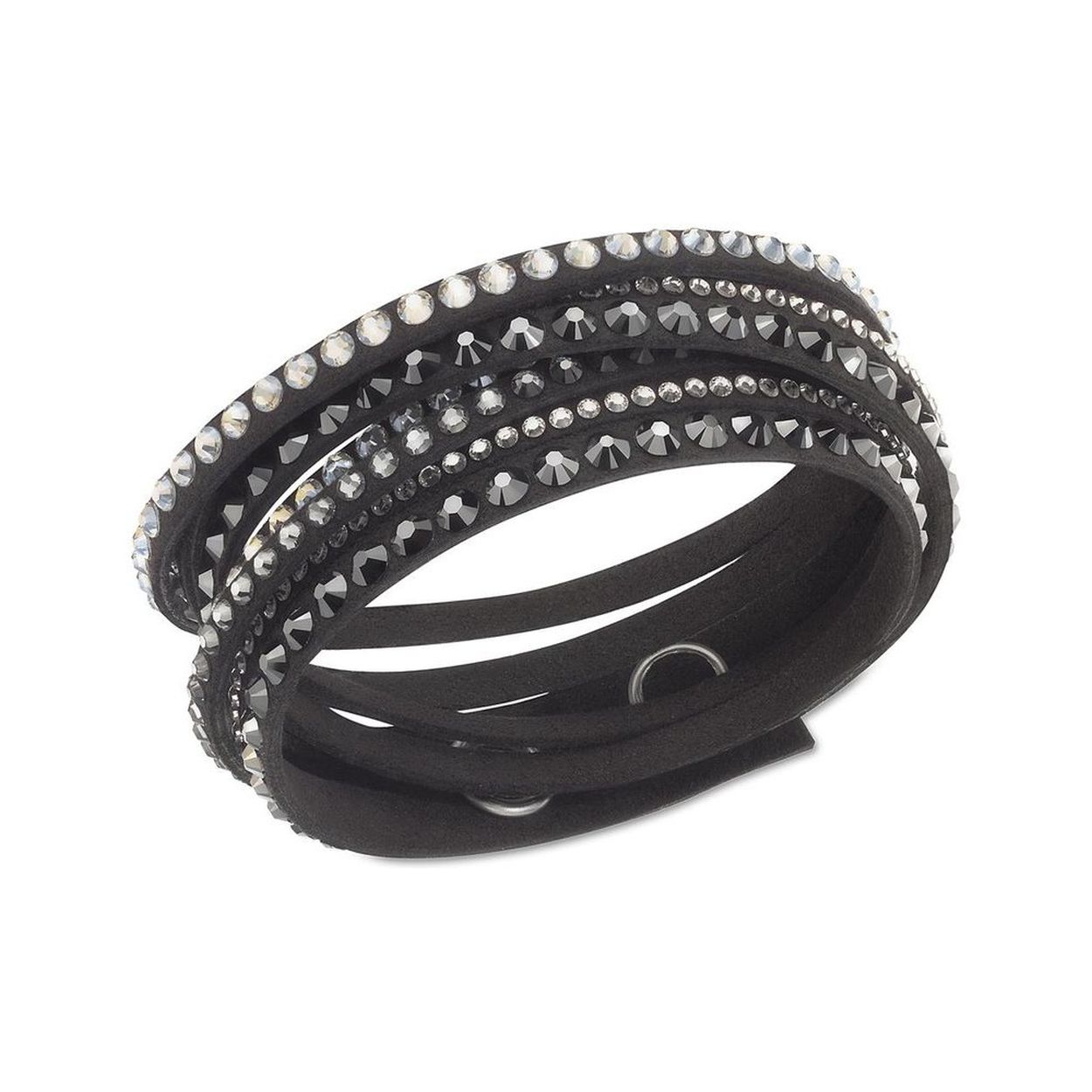 Dit is een armband van het merk Swarovski. De kleur is Zwart.
