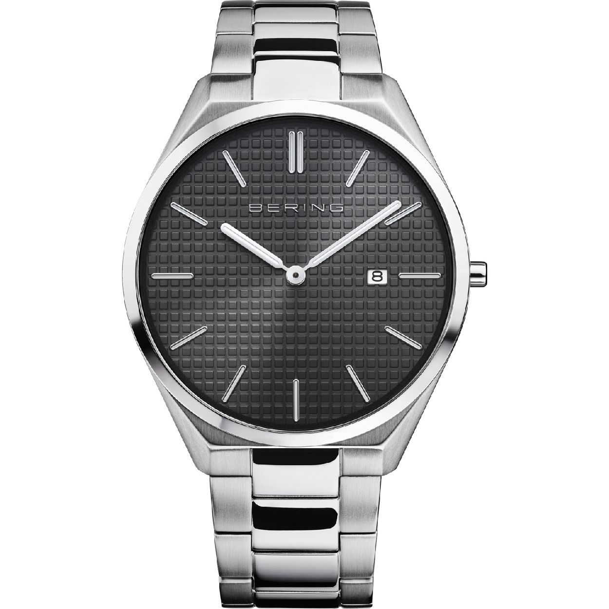 Dit herenhorloge is van het merk Bering. Het is een horloge met een band gemaakt van edelstaal. De diameter van de kast is 40 mm en de kast is 6 mm dik.
De verdere specificaties van het horloge zijn als volgt:
Glassoort: saffier
Bandbreedte (mm): 20
Kastmateriaal: edelstaal
Waterdichtheid: 3 ATM
Techniek: quartz