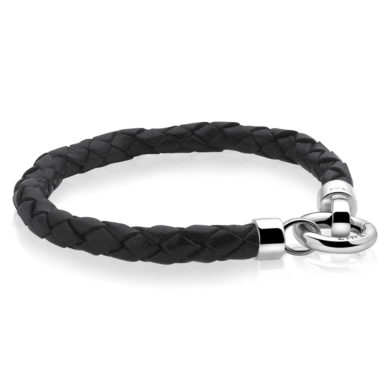 leren armband met zilveren slot