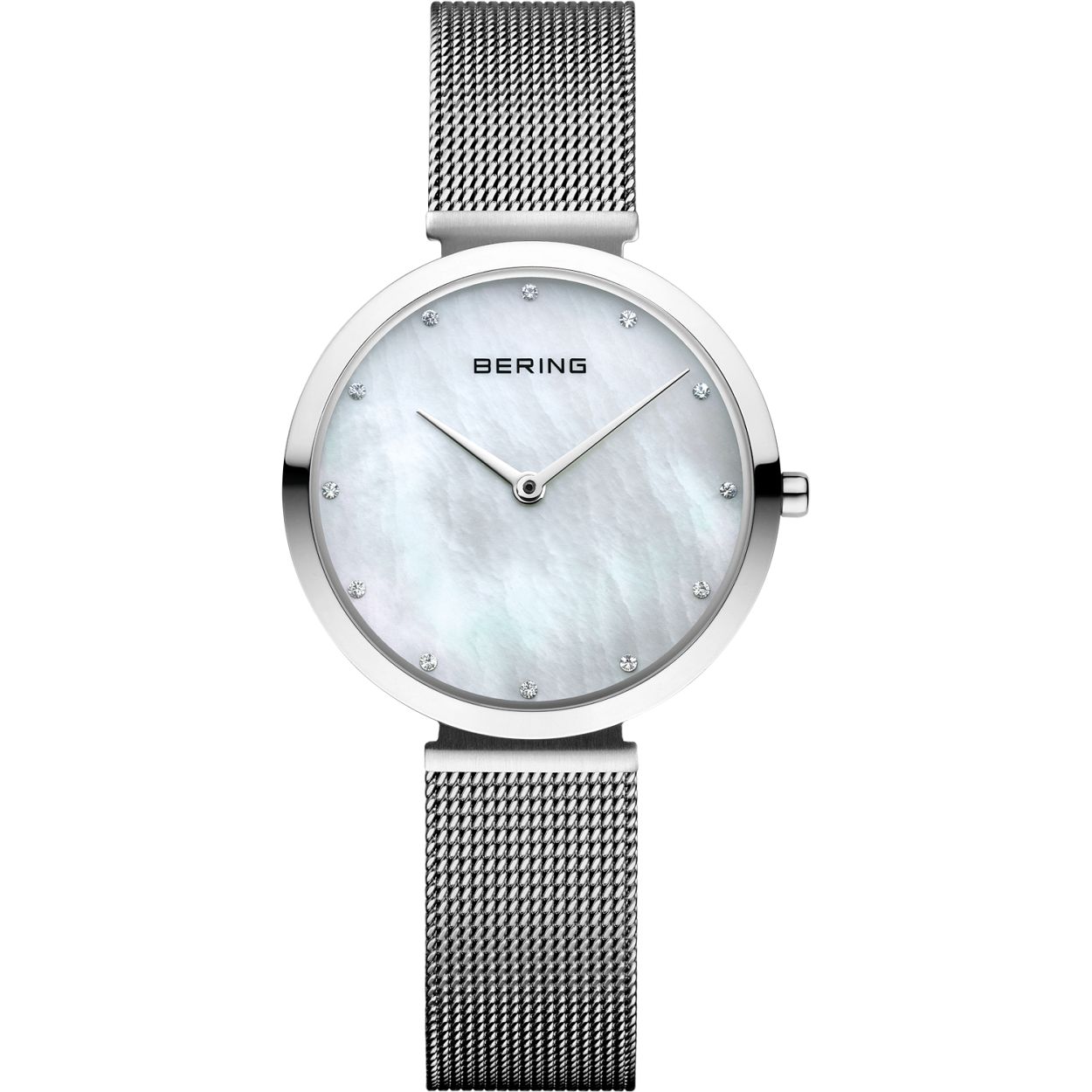 Dit dameshorloge is van het merk Bering. Het is een horloge gemaakt van edelstaal. De diameter van de kast is32 mm en de kast is 5 mm dik.
De verdere specificaties van het horloge zijn als volgt:
Glassoort: saffier
Kastmateriaal: edelstaal
Waterdichtheid: 3 ATM
Techniek: quartz
Bandlengte: 180
Bandmateriaal: Milanees
Bandkleur: Zilver
Kastkleur: Zilver
Wijzerplaatkleur: Wit
Sluiting: Klapsluiting