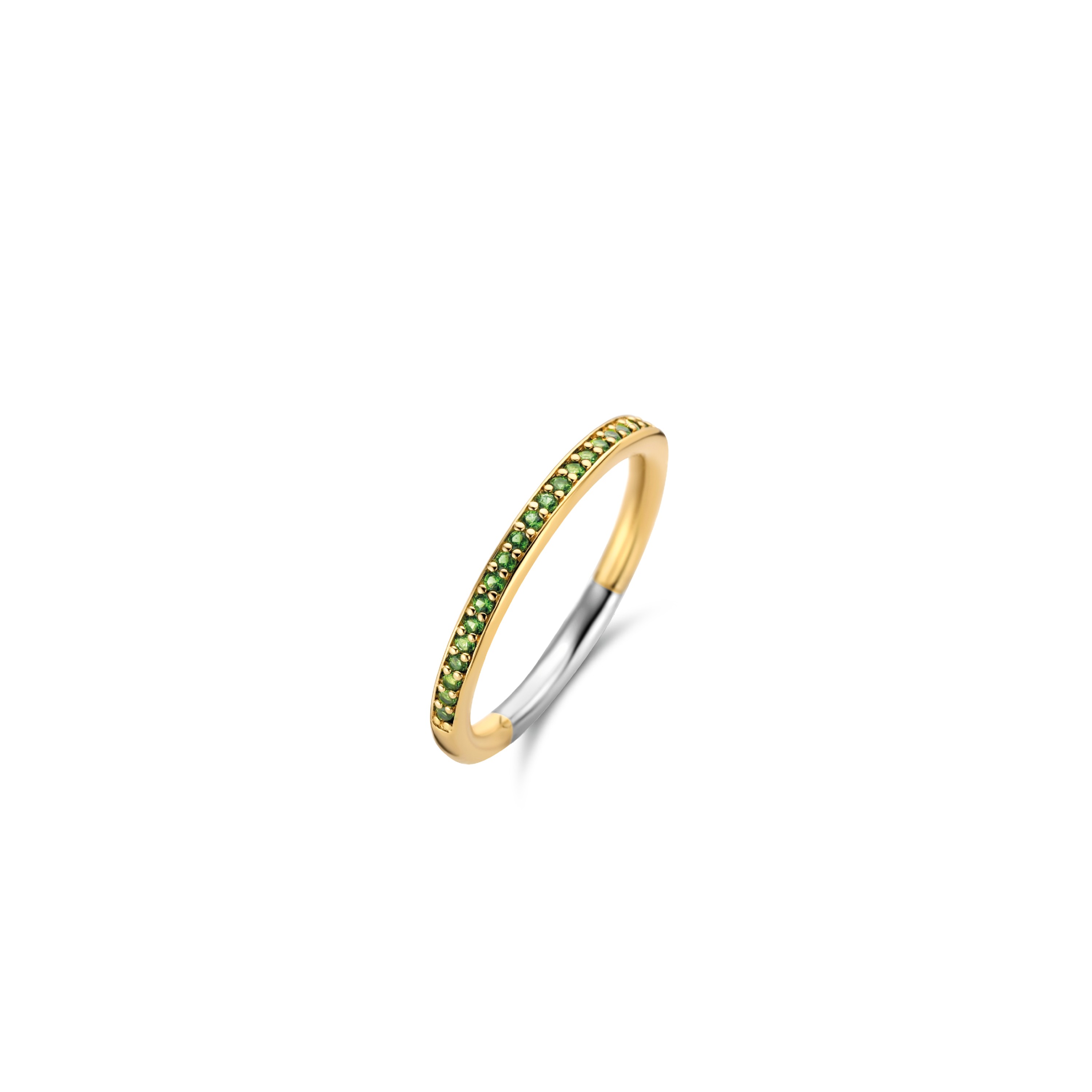 De TI SENTO - Milano Ring 1923EM is gemaakt van Zilver gold plated. De kleurstelling van deze ring is Smaragd. Alle TI SENTO - Milano producten worden geleverd in een luxe geschenkverpakking.