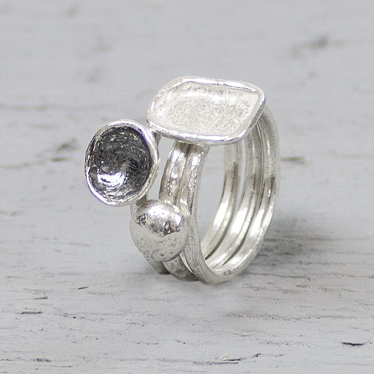 3 speelse losse ringen