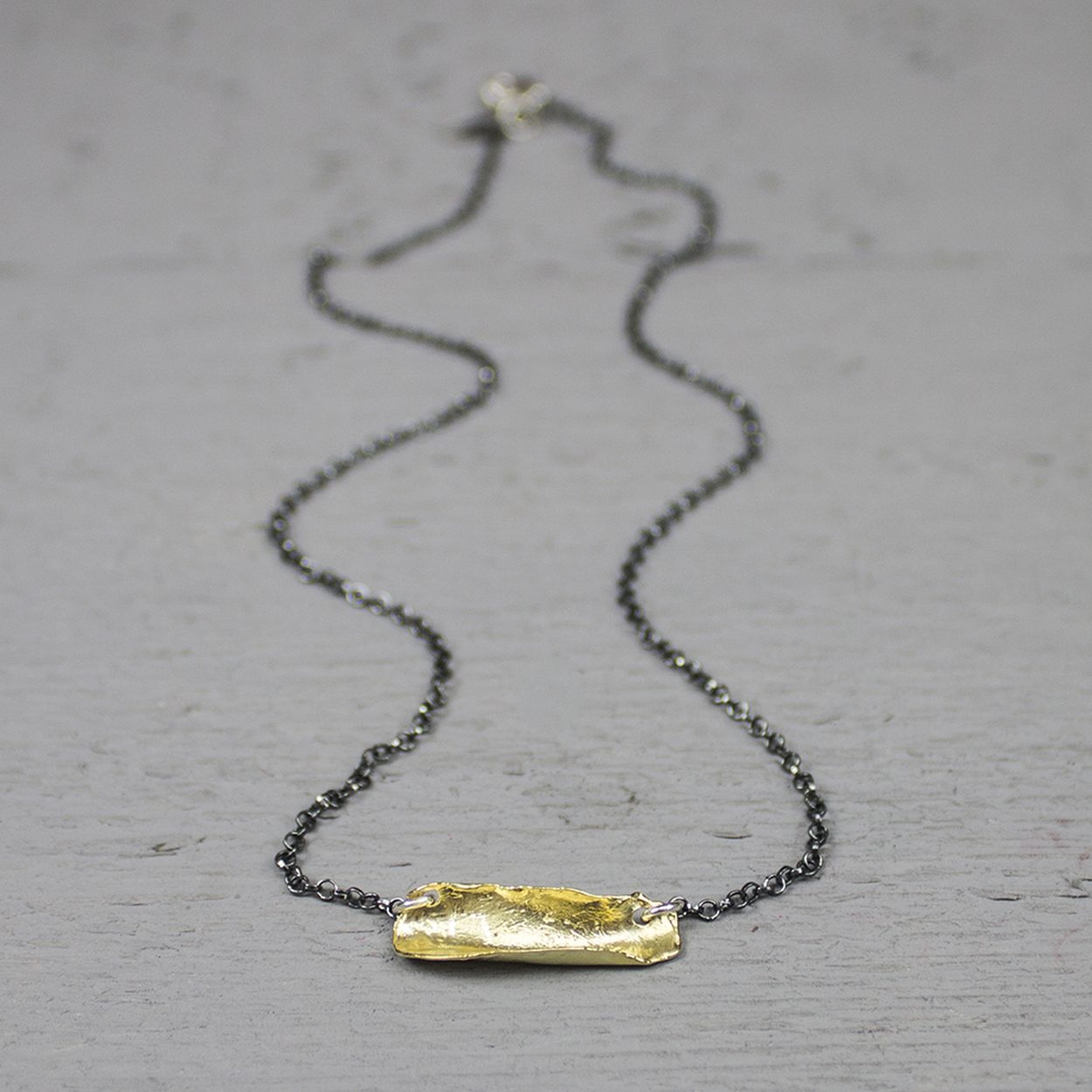 jeh jewels zilveren collier met vergulde schakel