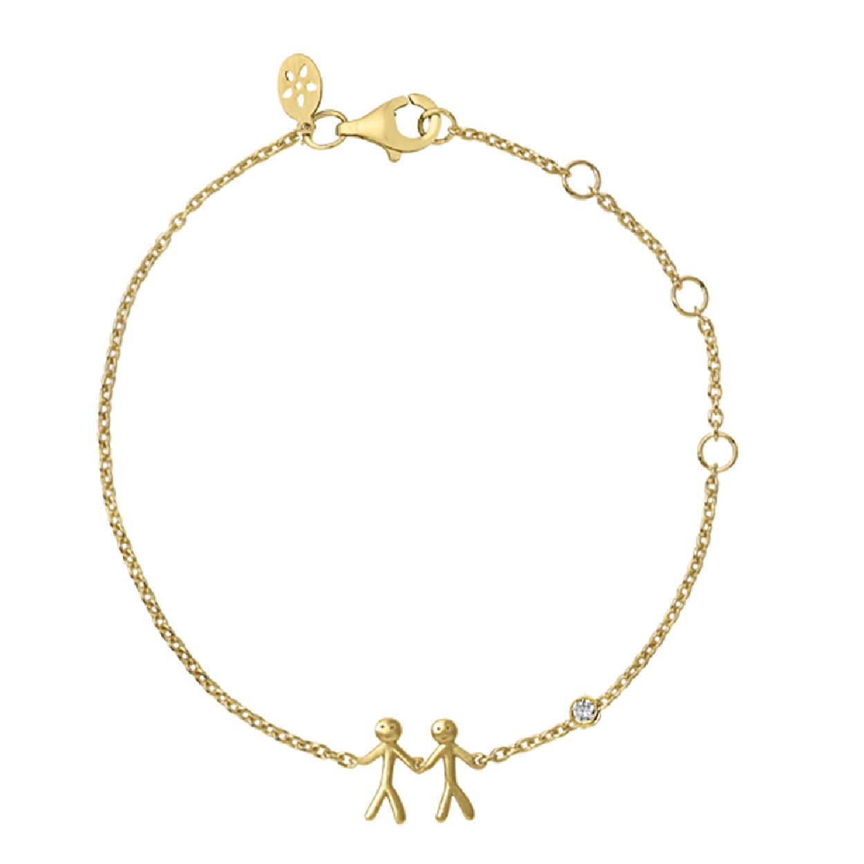 Deze armband is van het merk ByBiehl. Het is een damessieraad gemaakt van goud. De armband is goud van kleur.