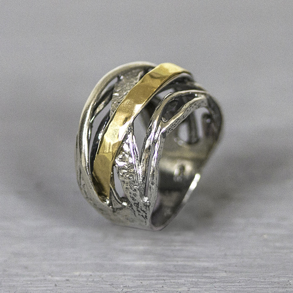 Jeh Jewels Ring Zilver/9 karaat met bogen 20064-53