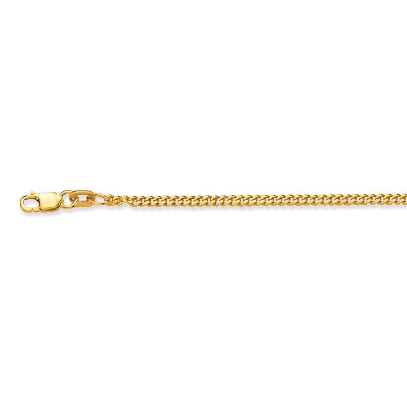 14 krt gouden lengte collier gourmet schakel