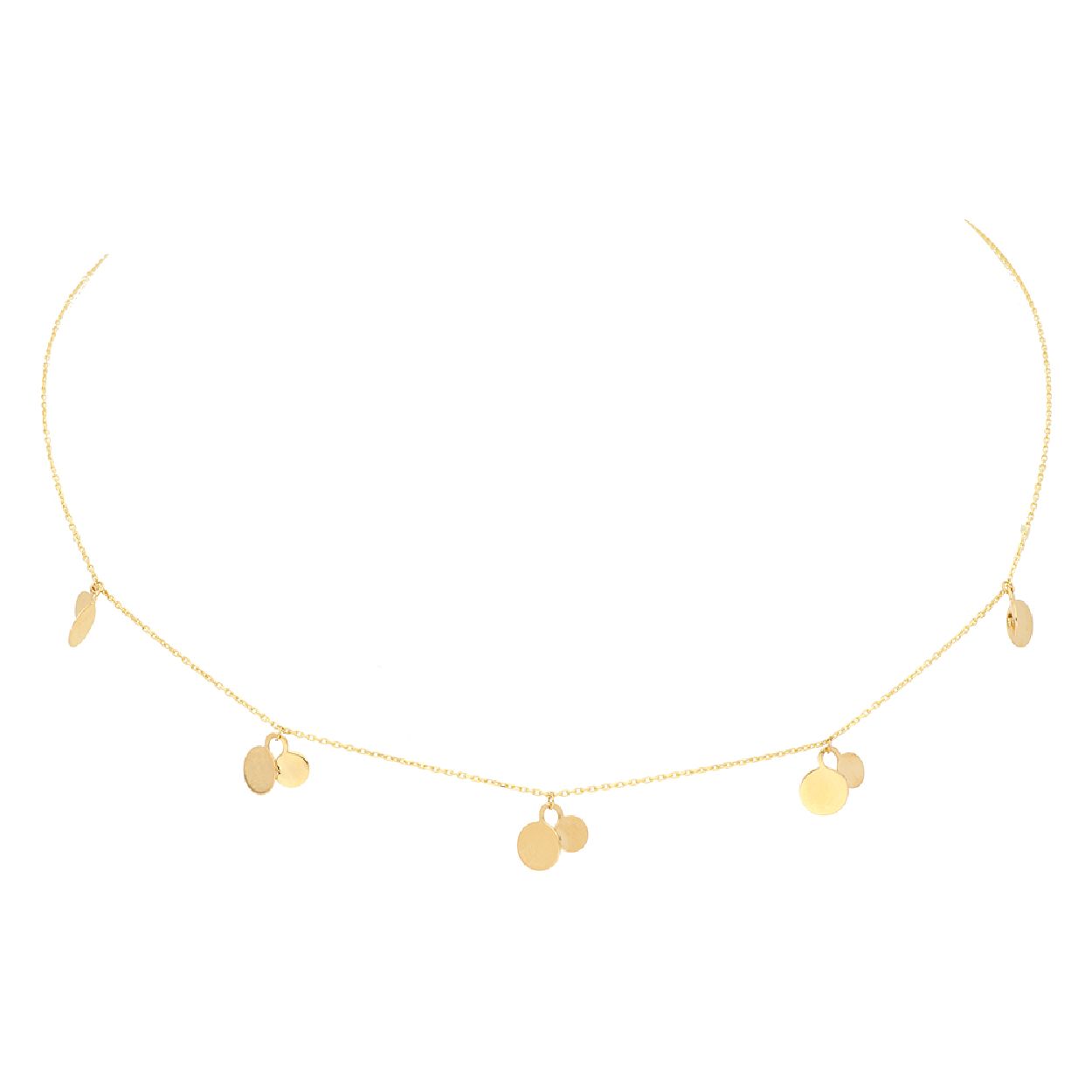 Deze collier is van het merk van Leeuwen. Het is een damessieraad gemaakt van goud. De collier is geel van kleur.
De verdere specificaties van de collier zijn als volgt:
Soort bewerking: geen bewerking
Lengte: 45
Steensoort: Geen edelsteen
Steenkleur: Geen steen