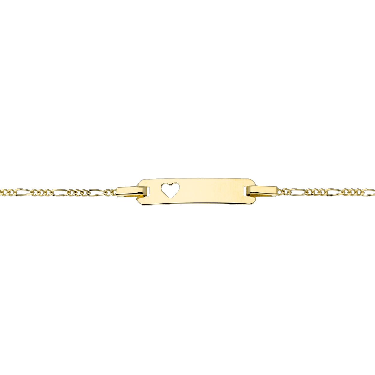 Deze armband is van het merk van Leeuwen. Het is een kinderensieraad gemaakt van goud. De armband is geel van kleur.
De verdere specificaties van de armband zijn als volgt:
Soort bewerking: geen bewerking
Lengte: 14
Steensoort: Geen edelsteen
Steenkleur: Geen steen