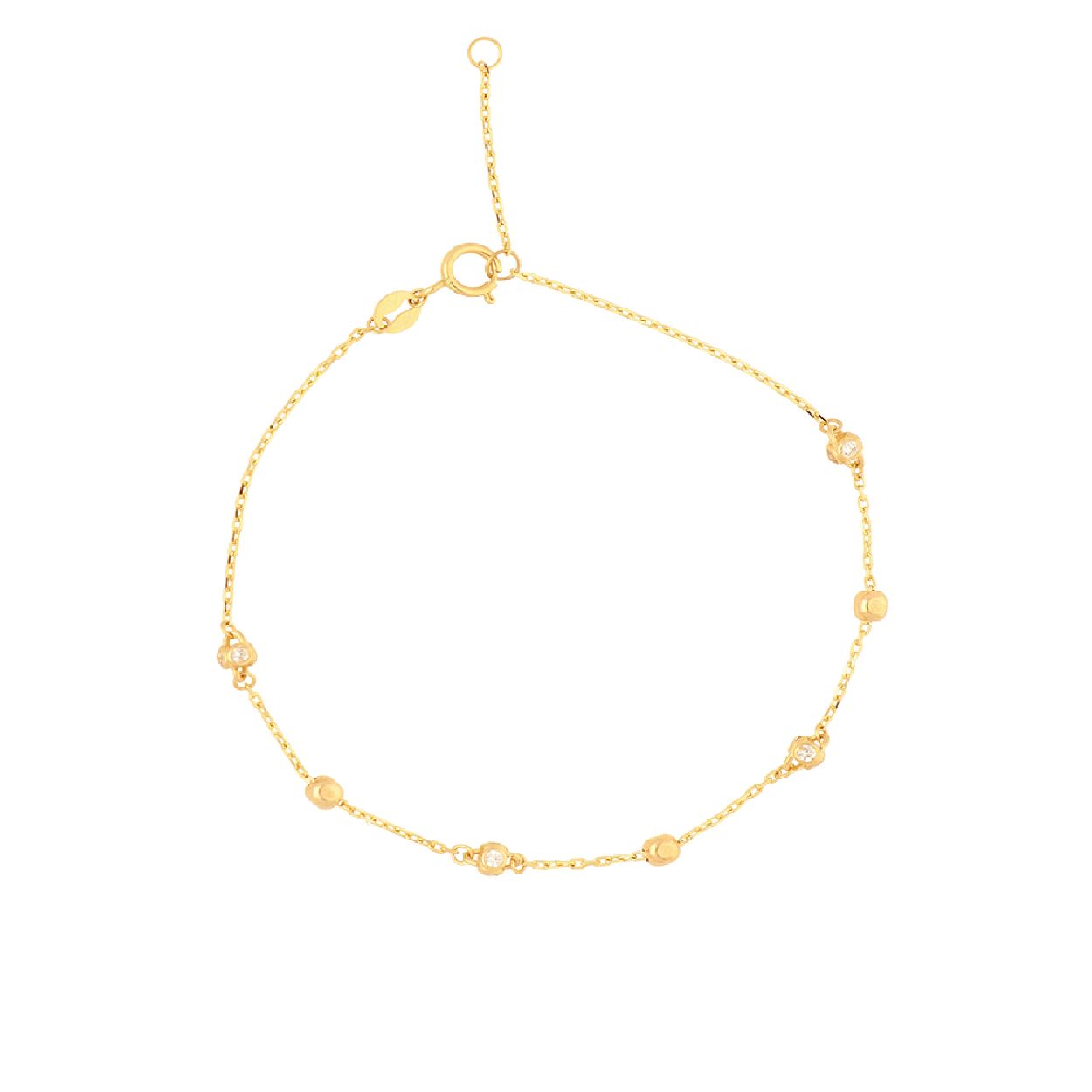 GLOW - 204.2125.19 - Schakelarmband - Goud - Zirkonia