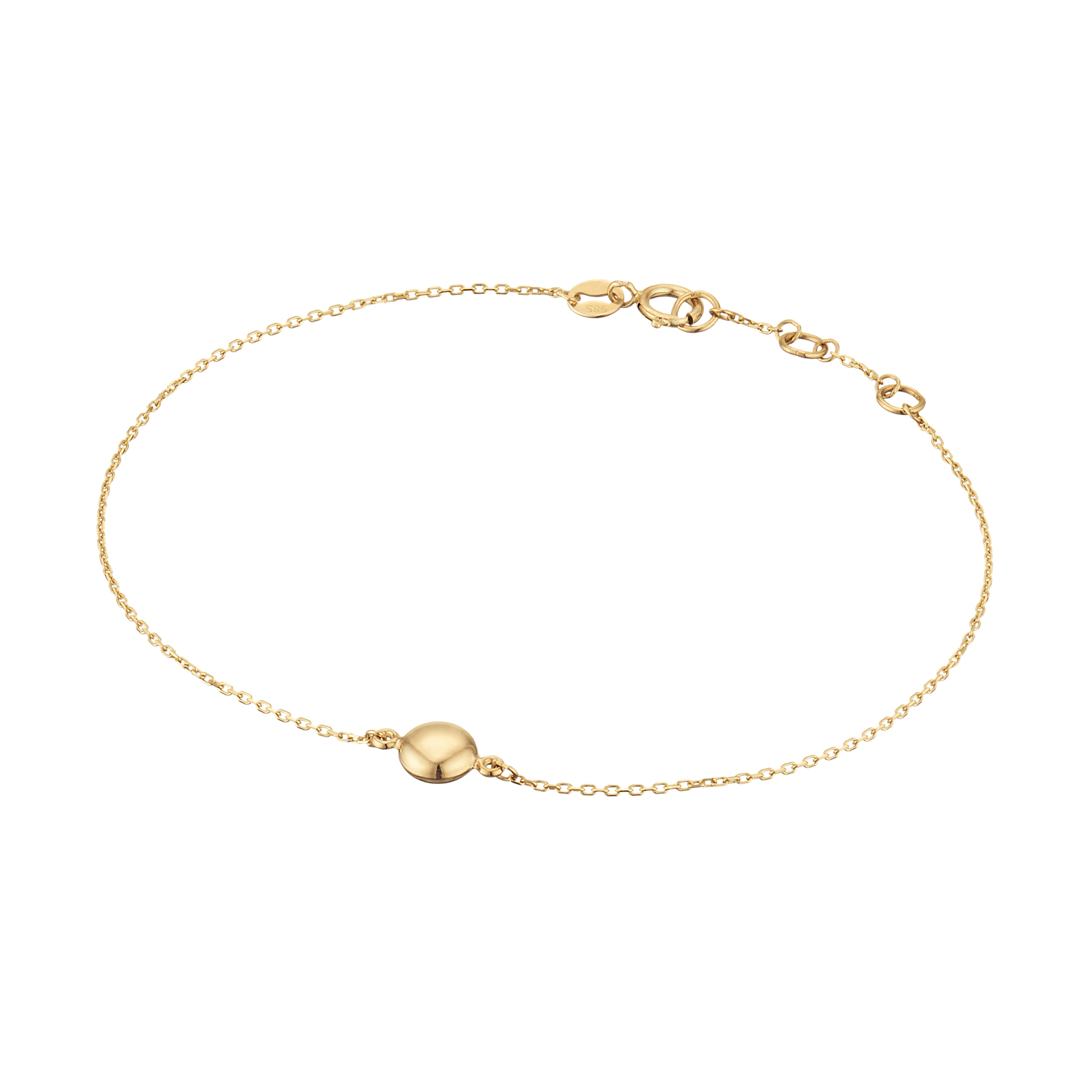 Deze armband van Glow heeft een ankerschakel en een bolletje in het midden. De armband is gemaakt van 14 karaat goud en heeft een dikte van 0,5mm. Straalt deze armband binnenkort om jouw pols?

GLOW
Benadruk jouw stijl met de verfijnde sieraden van GLOW en laat je inspireren door de uitgebreide collectie 14 karaats gouden sieraden van de hoogste Europese kwaliteit. Ontworpen om elke dag te dragen. Naast tijdloze ontwerpen bestaat de collectie ook uit hippe sieraden; zoals minimalistische gouden kettingen en grafische oorknopjes. Wil je een beetje extra stralen? Kies dan voor flonkerende zirkonia of ga voor luxe met onze geraffineerde diamanten sieraden.
  
  Specificaties
  - 204.2128.19
  - Armband
  - 14 karaat goud
  - Lengte: 19cm
