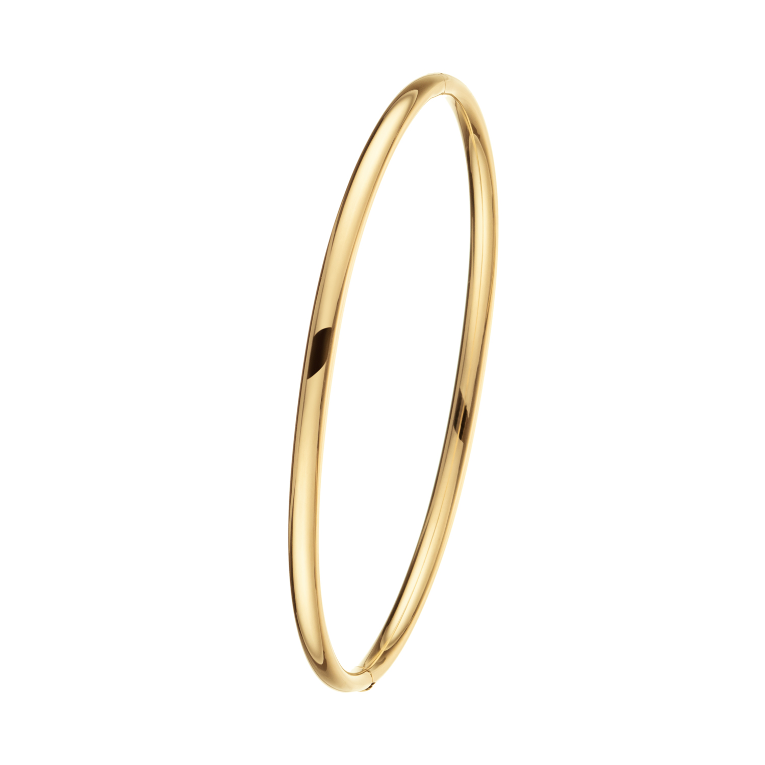 14 karaats gouden bangle zilver kern