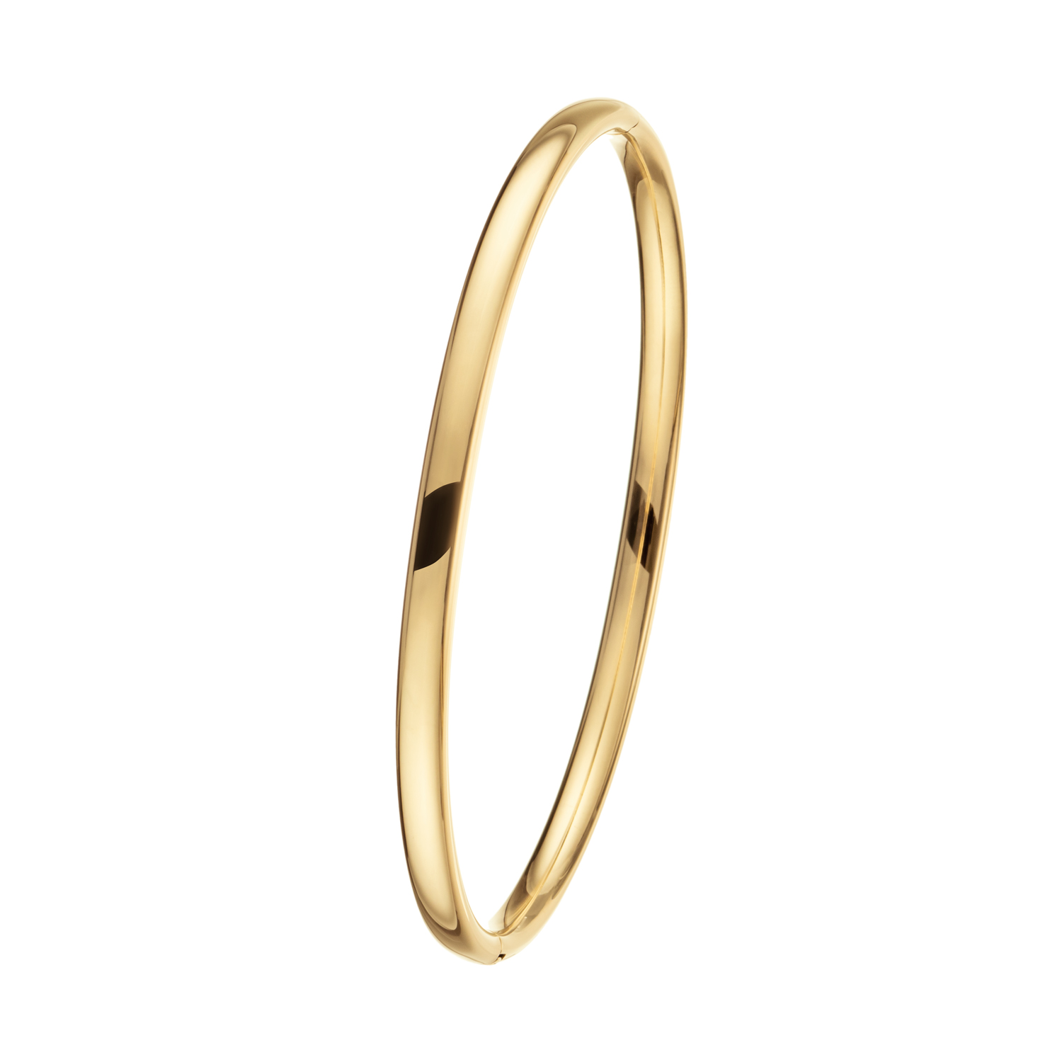 14 karaats gouden bangle zilver kern