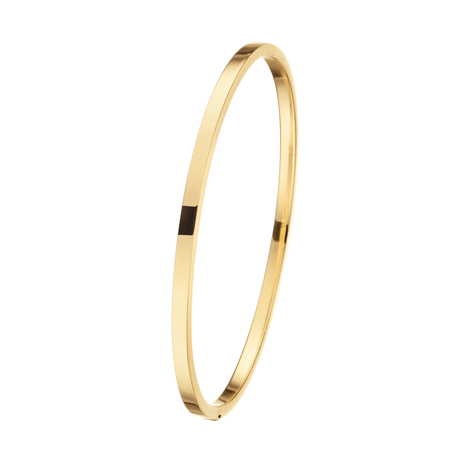 14 karaats gouden bangle zilver kern