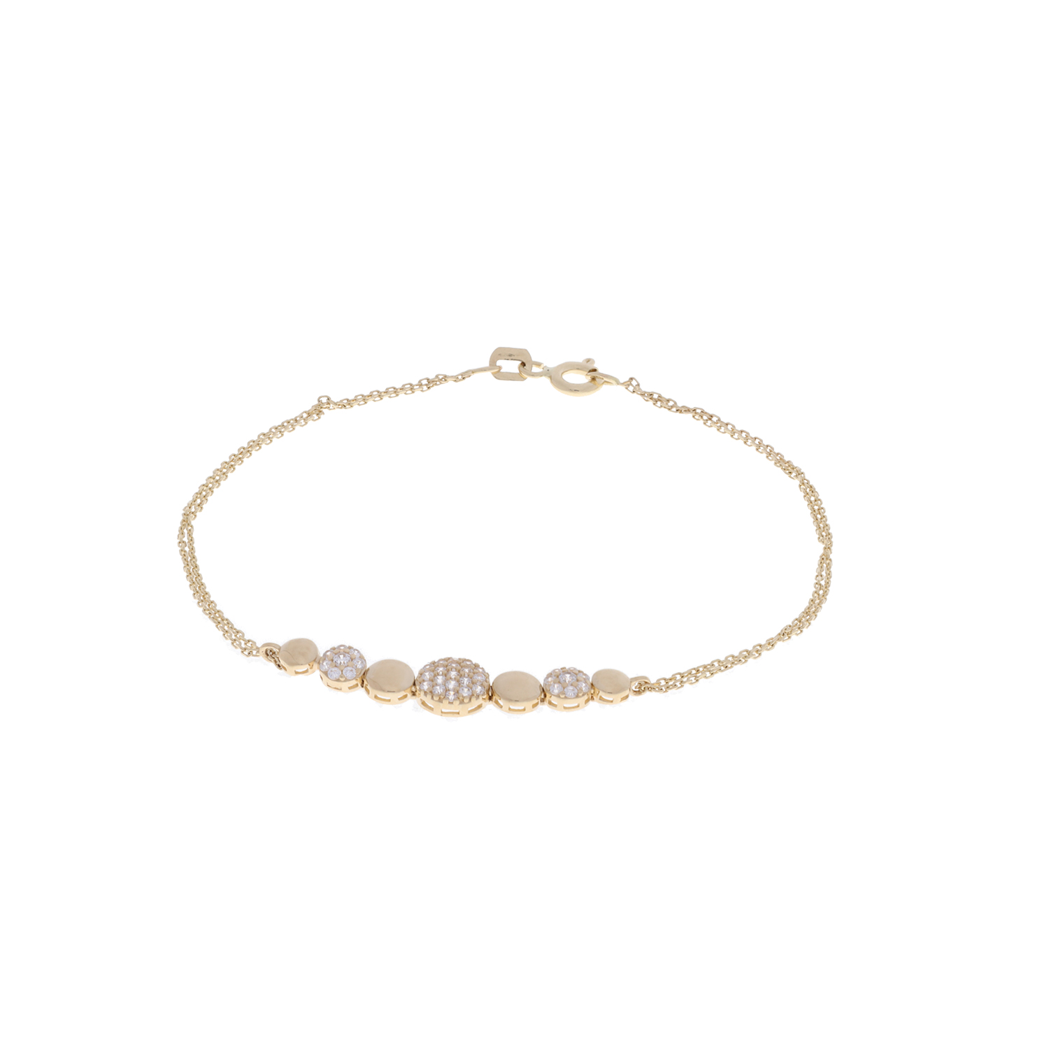 Combineer deze prachtige armband met een ketting en oorbellen van Glow en steel de show! De discjes op de armband bestaan uit prachtige zirkonia's en zullen sprankelen om je pols. De armband heeft een verstelbare lengte van 17 - 19cm.

GLOW
Benadruk jouw stijl met de verfijnde sieraden van GLOW en laat je inspireren door de uitgebreide collectie 14 karaats gouden sieraden van de hoogste Europese kwaliteit. Ontworpen om elke dag te dragen. Naast tijdloze ontwerpen bestaat de collectie ook uit hippe sieraden; zoals minimalistische gouden kettingen en grafische oorknopjes. Wil je een beetje extra stralen? Kies dan voor flonkerende zirkonia of ga voor luxe met onze geraffineerde diamanten sieraden.
  
  Specificaties
  - 204.2670.00
  - Armband
  - 14 karaat goud
  - Lengte verstelbaar: 17 - 19cm