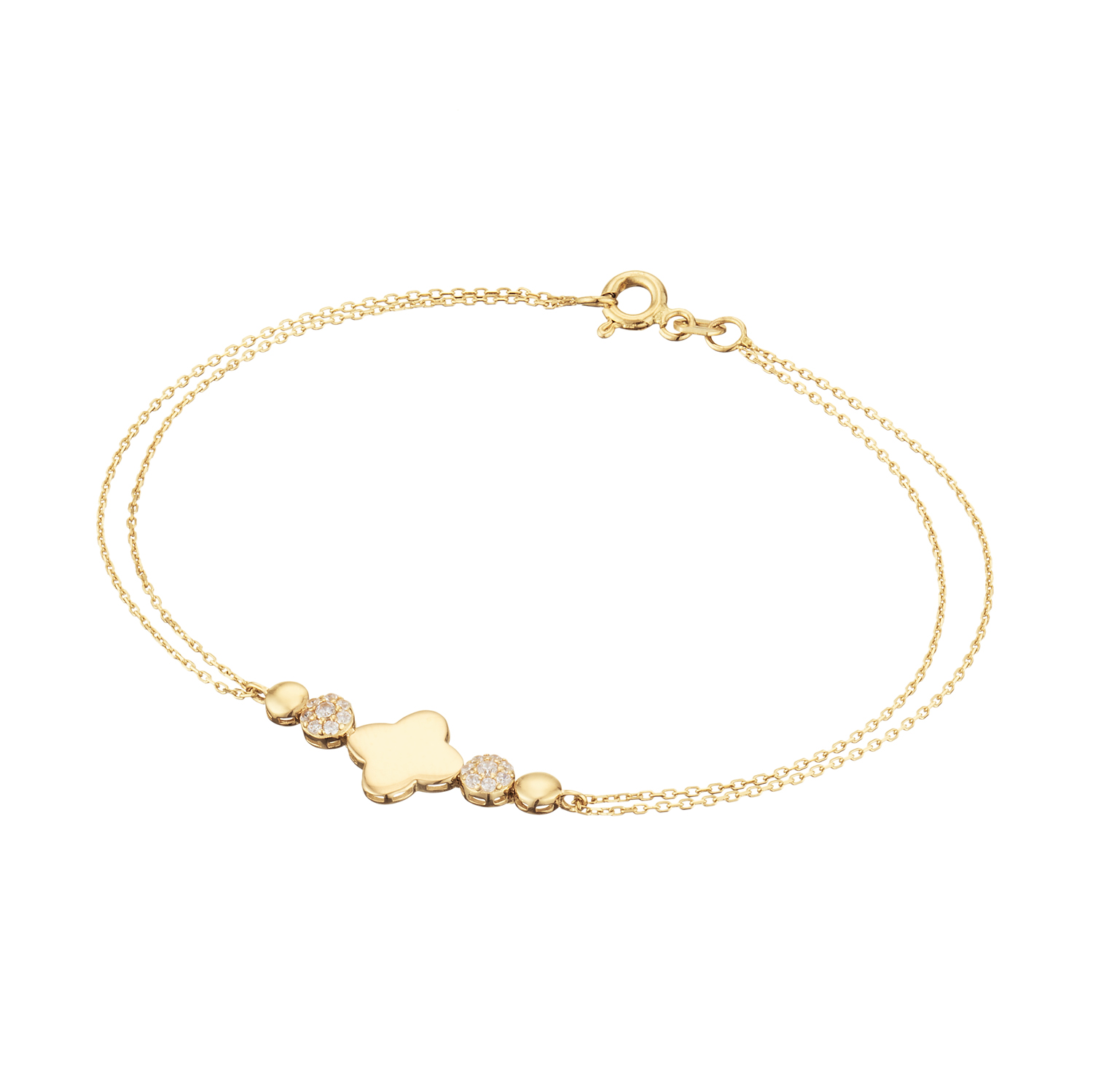 Combineer deze prachtige armband met een ketting en oorbellen van Glow en steel de show! De discjes op de armband bestaan uit prachtige zirkonia's en zullen sprankelen om je pols. De armband heeft een verstelbare lengte van 17 - 19cm.

GLOW
Benadruk jouw stijl met de verfijnde sieraden van GLOW en laat je inspireren door de uitgebreide collectie 14 karaats gouden sieraden van de hoogste Europese kwaliteit. Ontworpen om elke dag te dragen. Naast tijdloze ontwerpen bestaat de collectie ook uit hippe sieraden; zoals minimalistische gouden kettingen en grafische oorknopjes. Wil je een beetje extra stralen? Kies dan voor flonkerende zirkonia of ga voor luxe met onze geraffineerde diamanten sieraden.
  
  Specificaties
  - 204.2671.00
  - Armband
  - 14 karaat goud
  - Lengte verstelbaar: 17 - 19cm