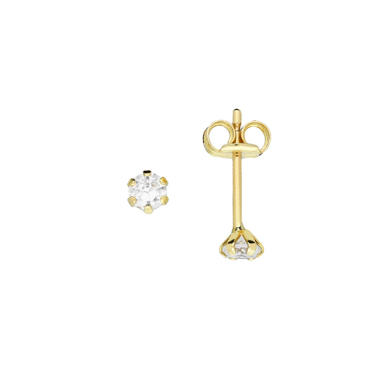 GLOW - 206.2022.03 - Oorstekers - Goud - Zirkonia