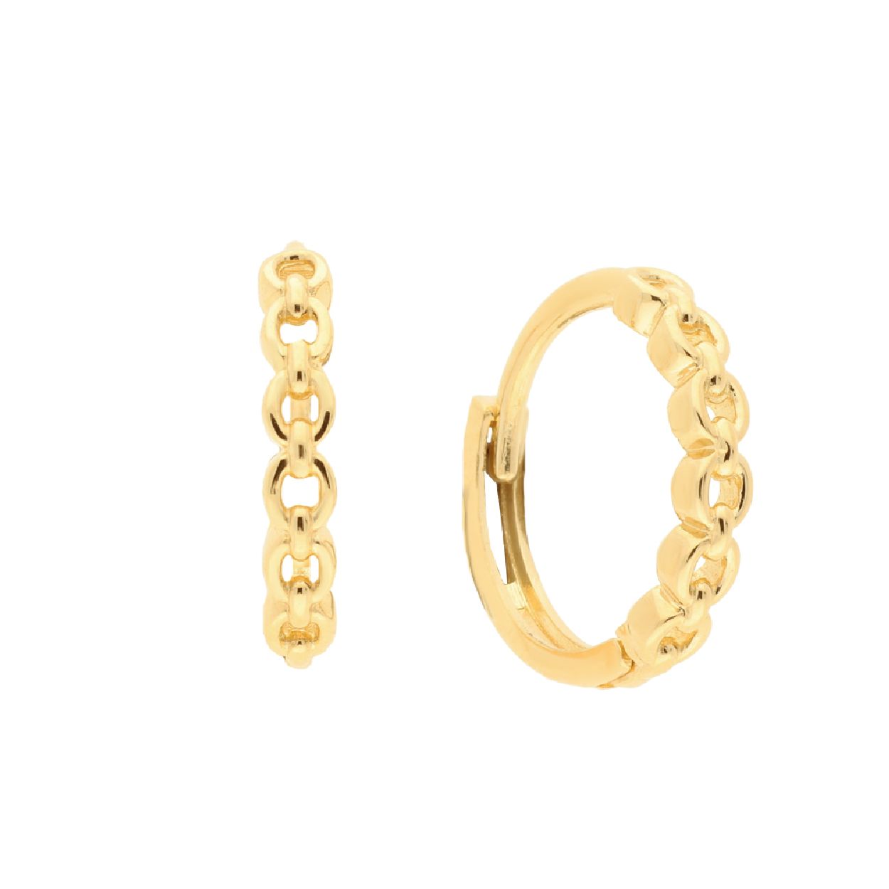 GLOW - 207.2124.00 - Oorringen met klapsluiting - Goud