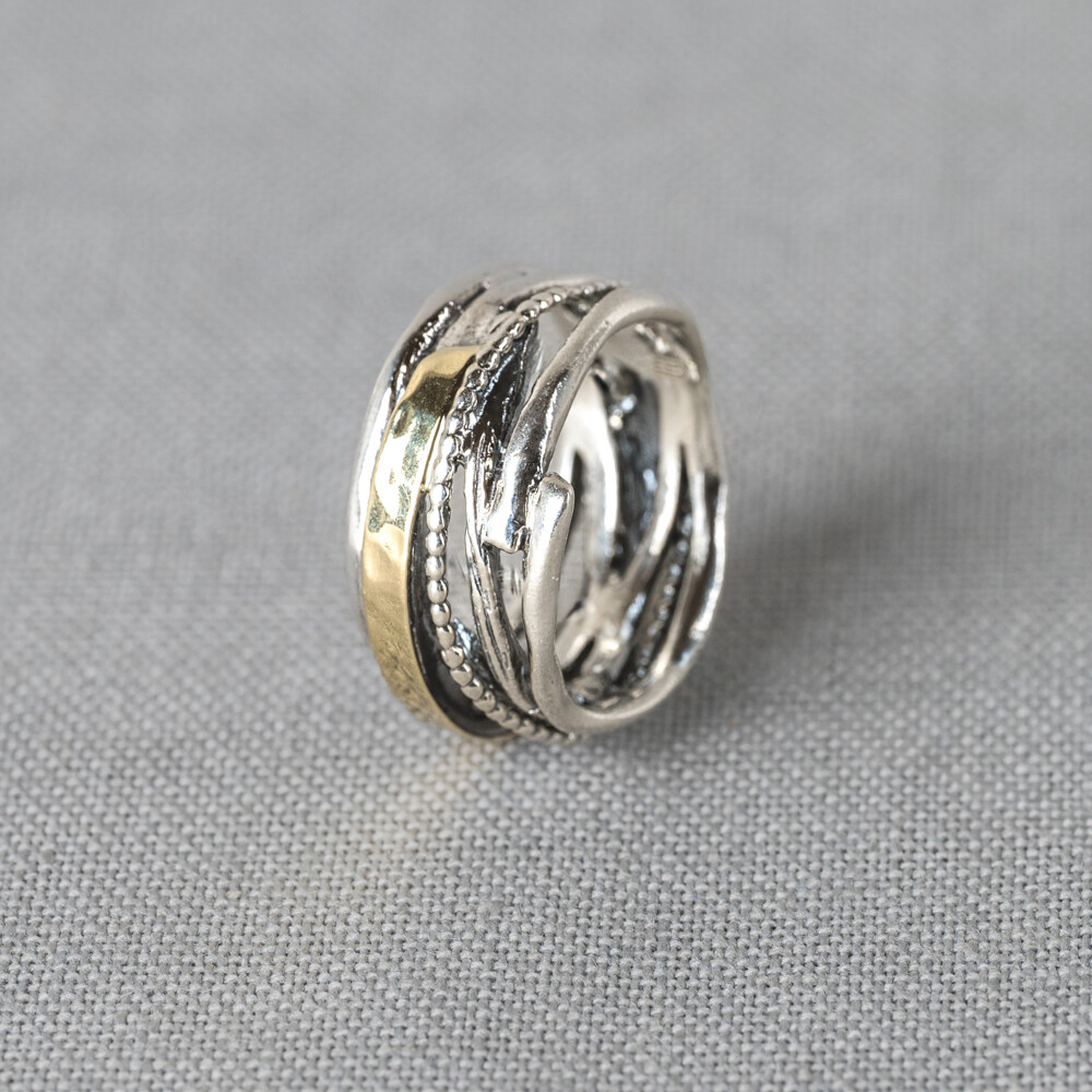 Jeh Jewels Ring zilver + 9 karaat + bogen 21198-56