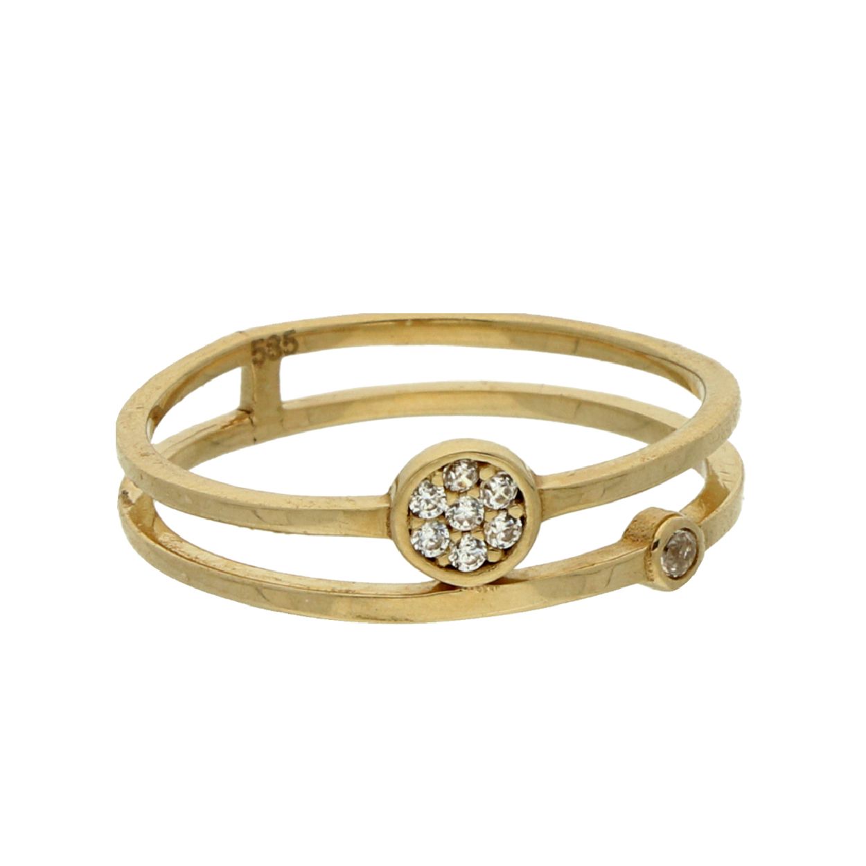 14 krt gouden dames ring