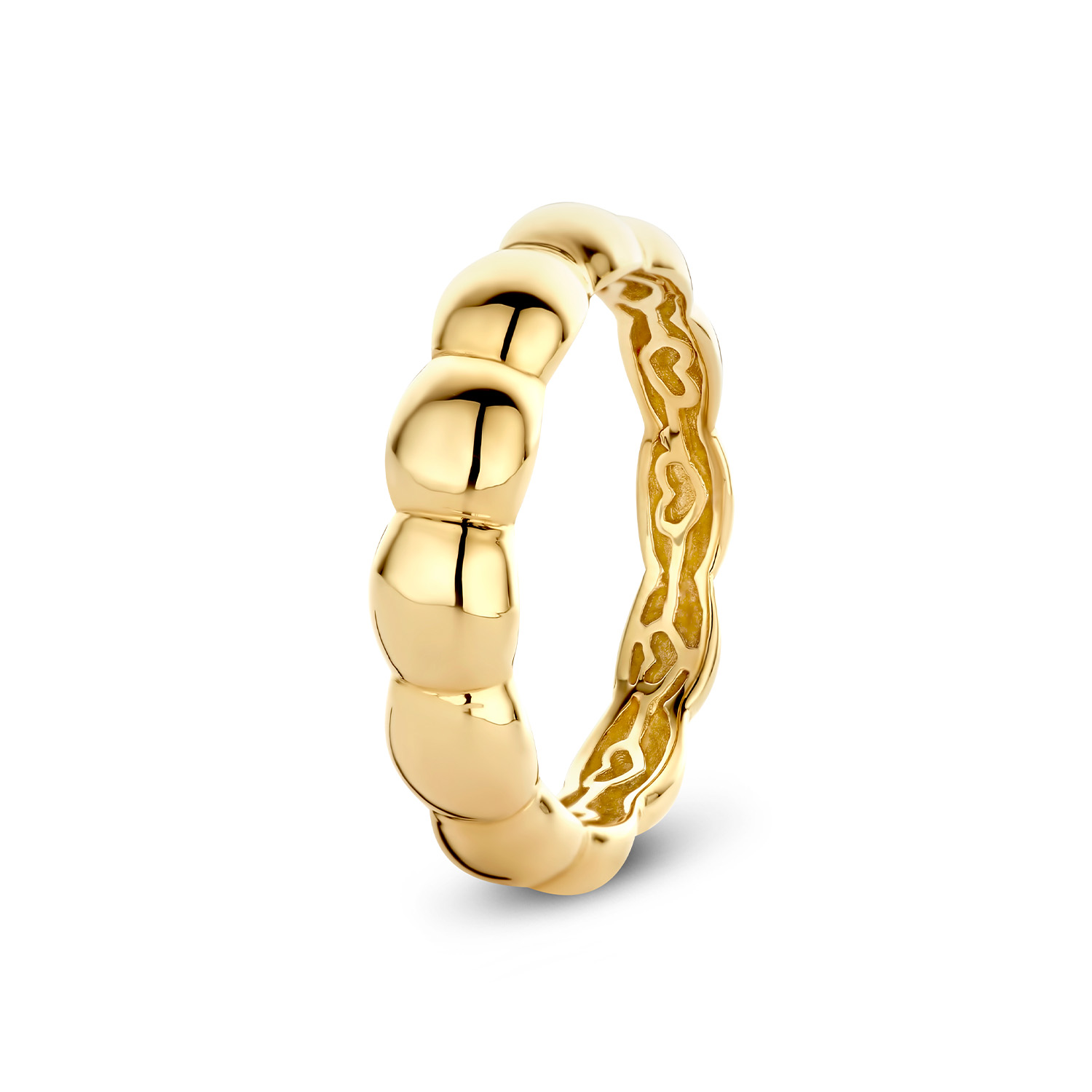 Deze ring van Glow is een echte musthave! De ring is gemaakt van 14 karaat geelgoud en heeft een breedte van 5mm. De ring is verkrijgbaar in de maten 52, 54, 56 en 58. De binnenkant van de ring bestaat uit Secret Hearts. Hierdoor heeft de ring een hoog draagcomfort. 

GLOW
Benadruk jouw stijl met de verfijnde sieraden van GLOW en laat je inspireren door de uitgebreide collectie 14 karaats gouden sieraden van de hoogste Europese kwaliteit. Ontworpen om elke dag te dragen. Naast tijdloze ontwerpen bestaat de collectie ook uit hippe sieraden; zoals minimalistische gouden collieren en grafische oorknopjes. Wil je een beetje extra stralen? Kies dan voor flonkerende zirkonia of ga voor luxe met onze geraffineerde diamanten sieraden.
  
  Specificaties
  - 214.1225
  - Ring
  - 14 karaat geelgoud
  - Maat 58