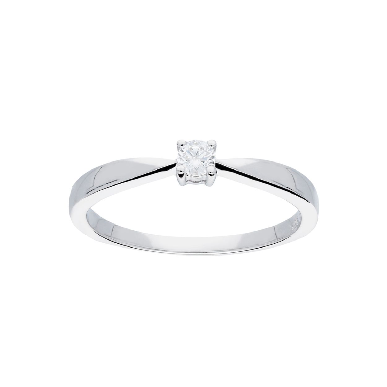 Huiscollectie witgouden diamant ring 0.10 crt G-SI 2143019-54