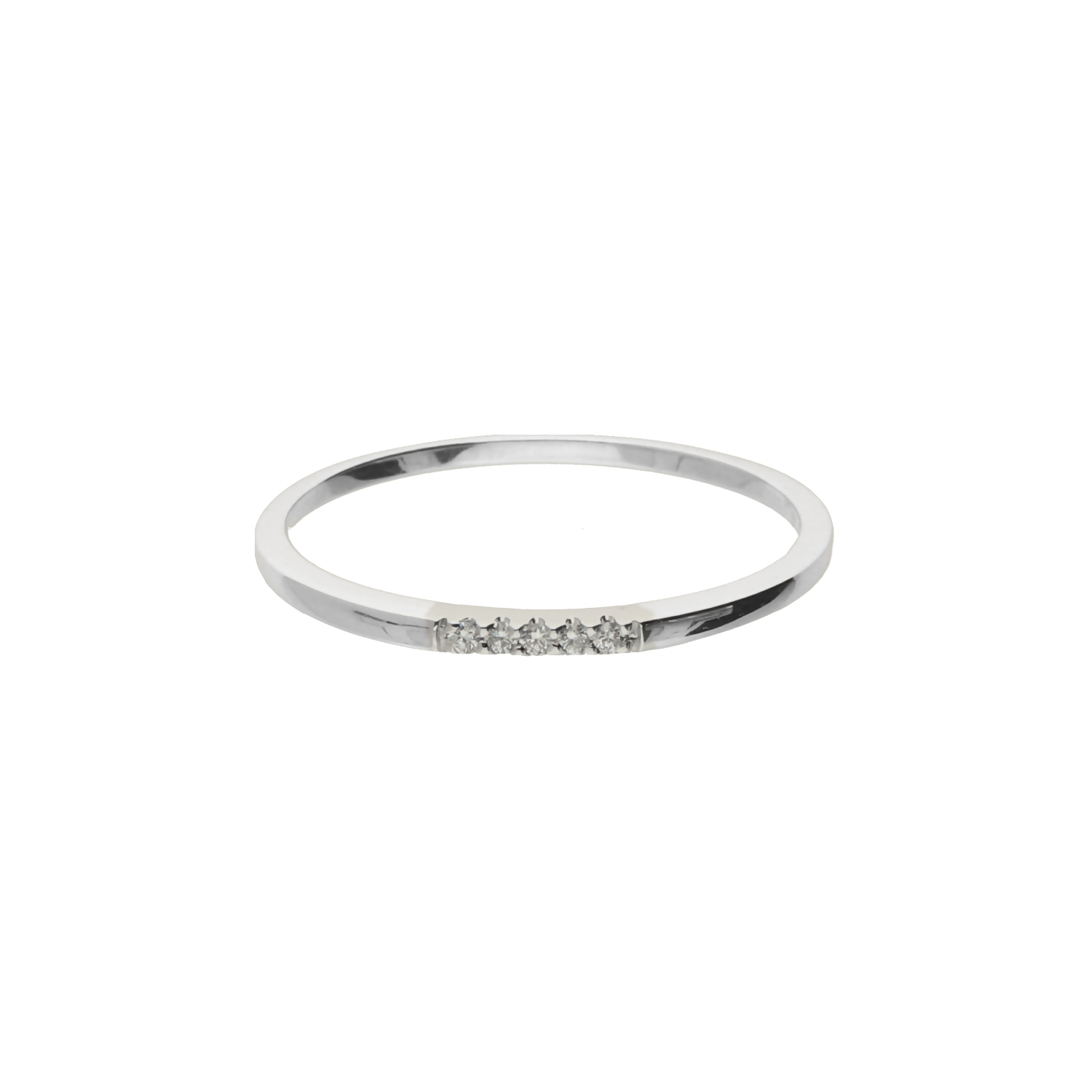 Deze prachtige witgouden briljanten rivière ring heeft een totaal gewicht van 0.03 karaat. De ring is elegant en tijdloos, perfect voor elke gelegenheid. Draag deze ring alleen voor een subtiele touch of stapel hem met andere ringen voor een meer opvallende look. De ring is gemaakt van hoogwaardige materialen en zal jarenlang mooi blijven.