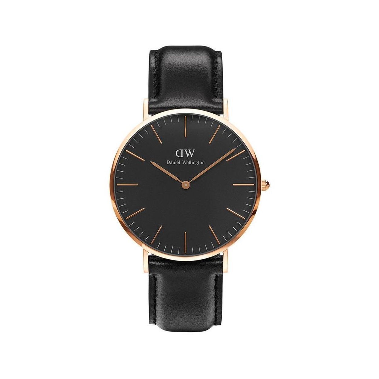 De Classic Classic Black Sheffield 40mm RG is een dun horloge dat mooi op je pols ligt. Met een perfect ronde en simpele wijzerplaat, een klassiek lederen band en een elegante kast, heb je een uurwerk dat bewijst dat perfectie in vakmanschap niet enkel een mogelijkheid maar ook werkelijkheid is. Model: DW00100127.