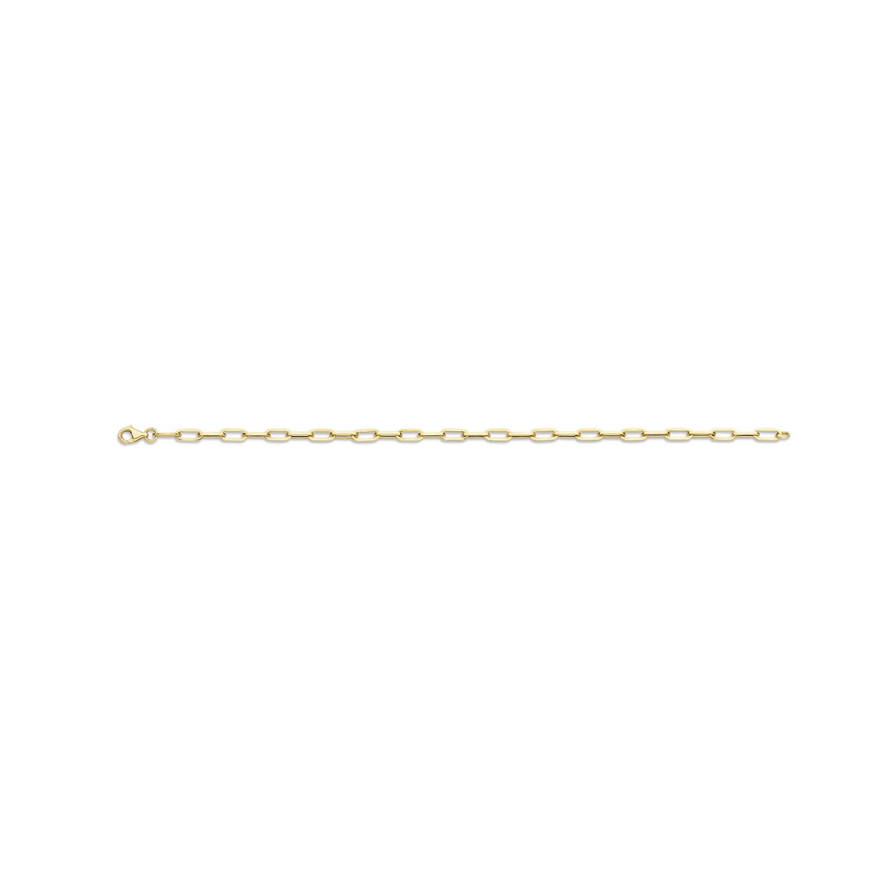 Blush Jewels worden met zorg, liefde en oog voor detail gemaakt van 14 karaat goud.De verfijnde 14 karaats geel gouden closed forever armband {2191YGO}  is opgebouwd uit ovale closed forever schakels. De ? centimeter lange armband sluit met een karabijnslot. Door de karakteristieke uitstraling van het design is dit sieraad goed te combineren met andere items uit de colosed forever serie. Een goed gekozen Blush juweel zorgt altijd voor een glimlach en het heerlijke gevoel geliefd te zijn. From the heart and made to last, het perfecte cadeau.
Blush Jewels worden geleverd in een Blush cadeauverpakking.
Let your heart glow - Wear your Blush