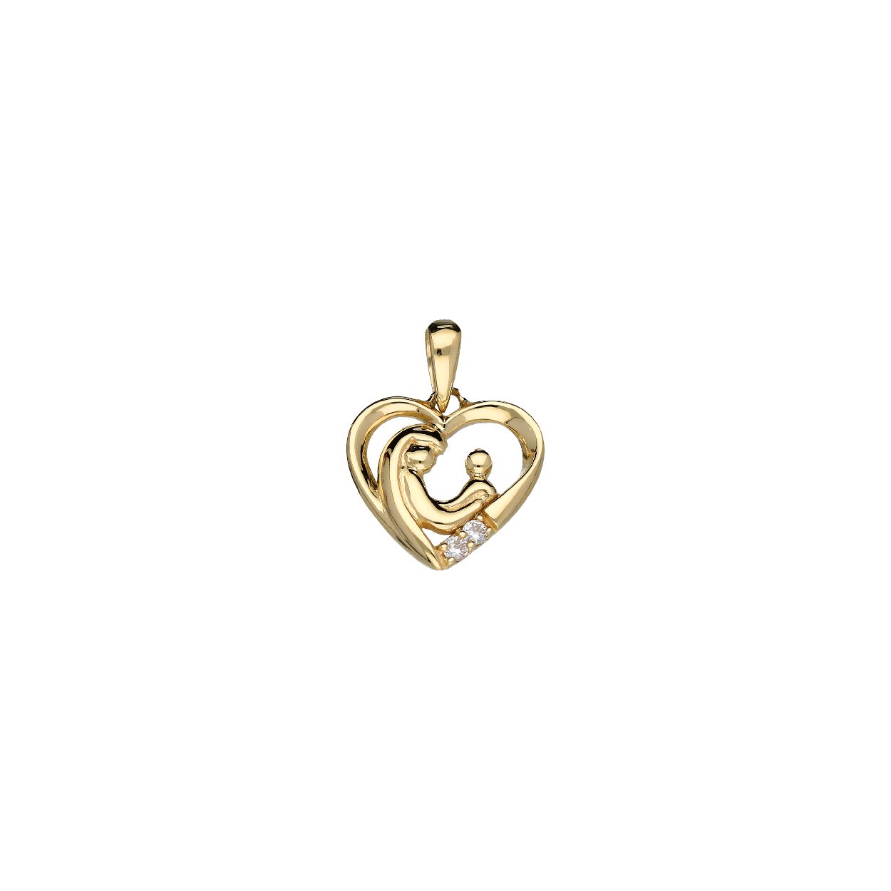 GLOW - 220.0947.00 - Familie hangers - Goud - Zirkonia