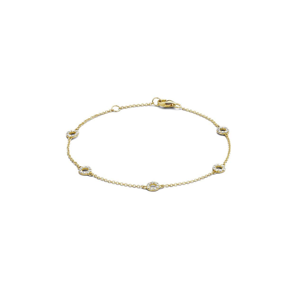 Blush Armband 2200YZI - Geel Goud met Zirkonia (14Krt.)