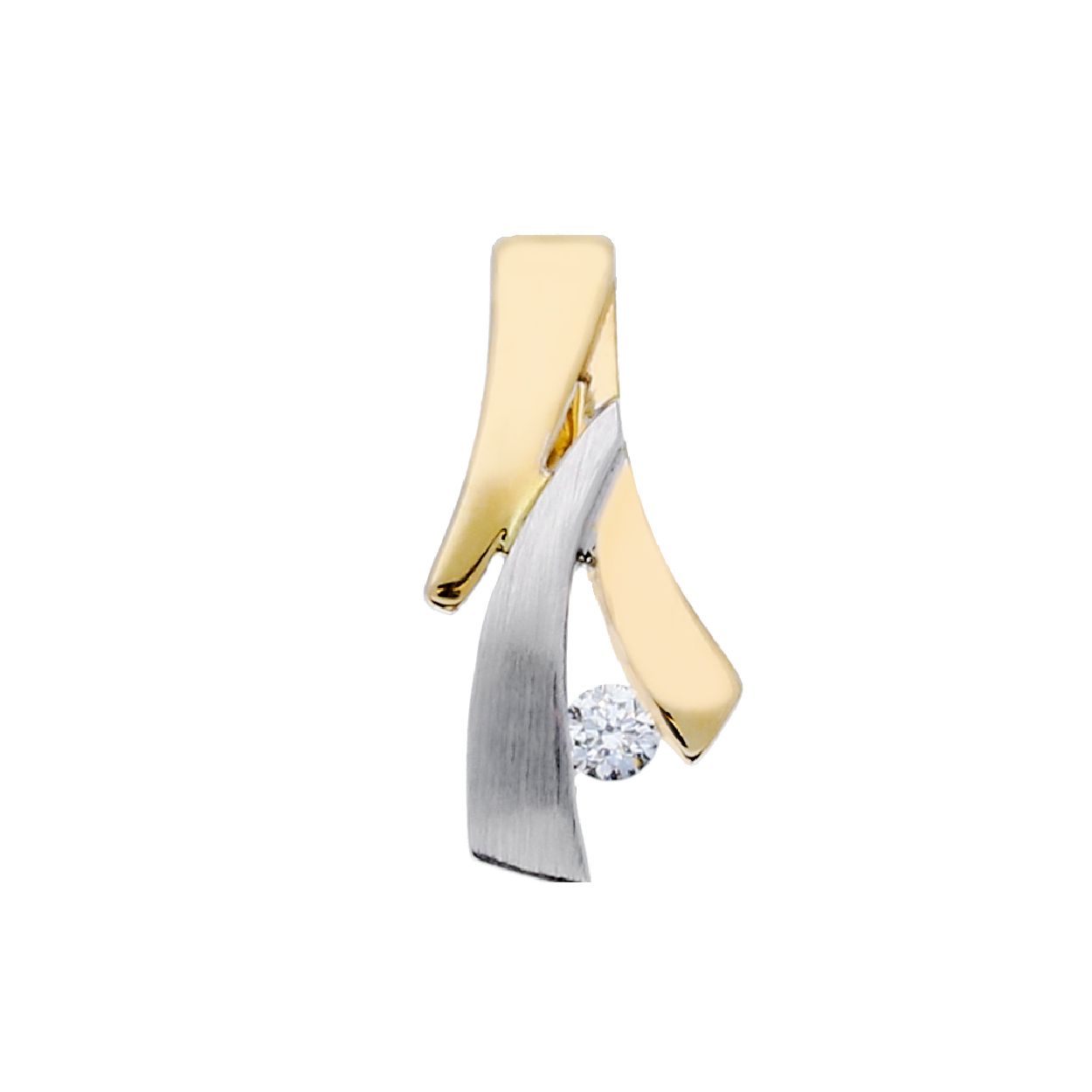 Deze hanger is van het merk van Leeuwen. Het is een damessieraad gemaakt van goud. De hanger is bicolor van kleur.
De verdere specificaties van de hanger zijn als volgt:
Soort bewerking: gerhodineerd
Lengte: 15.5
Steensoort: briljant 0.04crt g-si
Steenkleur: Transparant