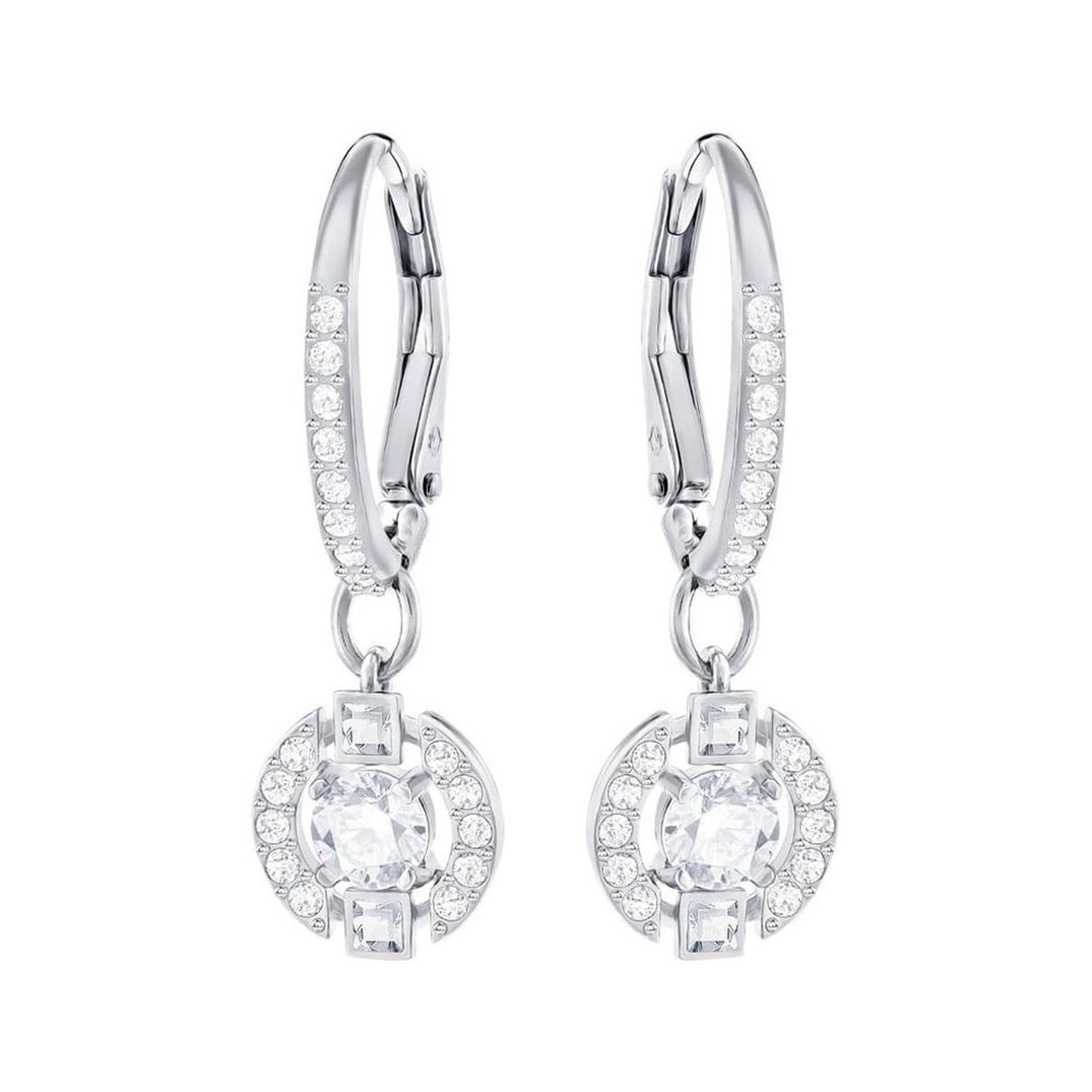 Dit zijn oorbellen van het merk Swarovski.