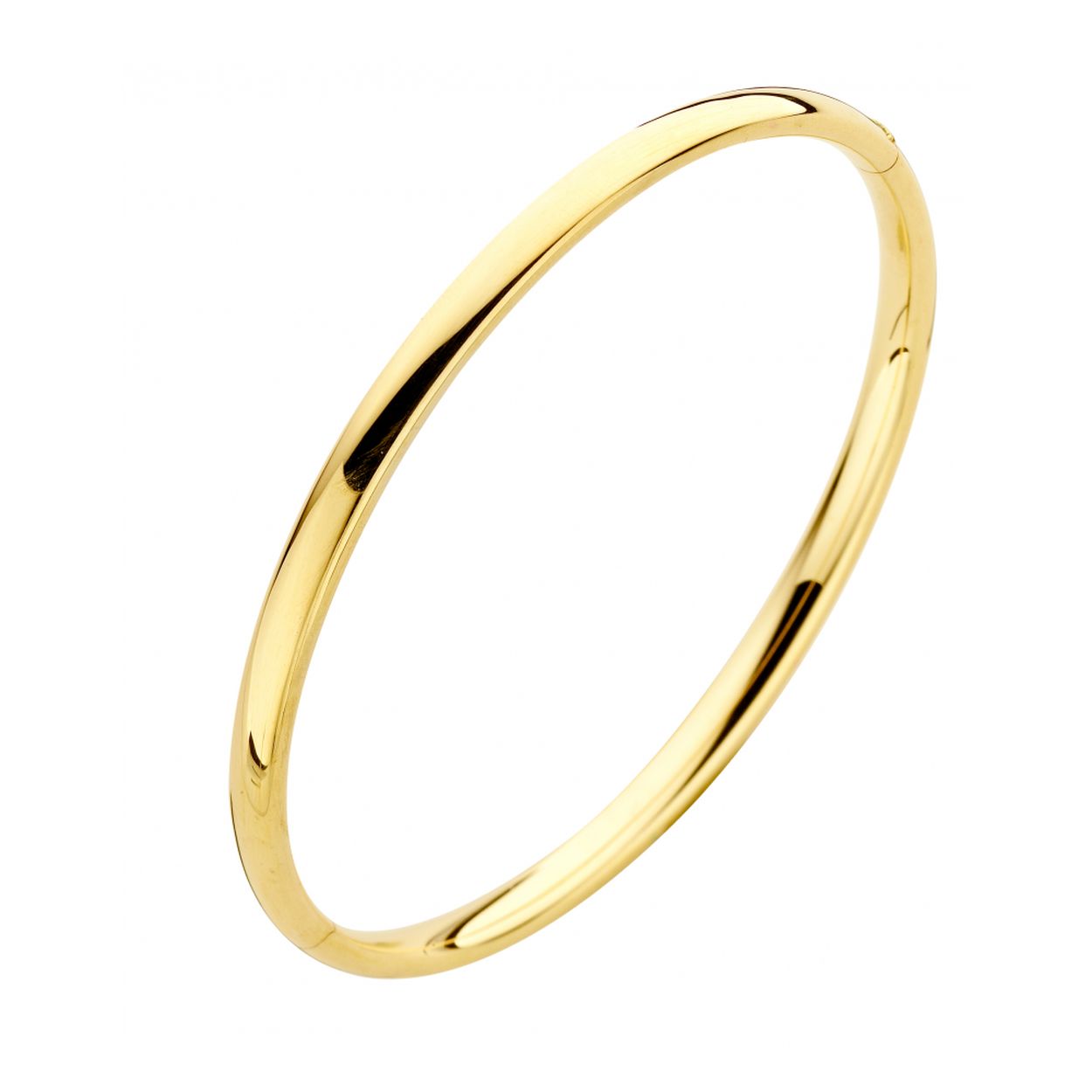 Bangle recht 5mm-ovaal-geel
