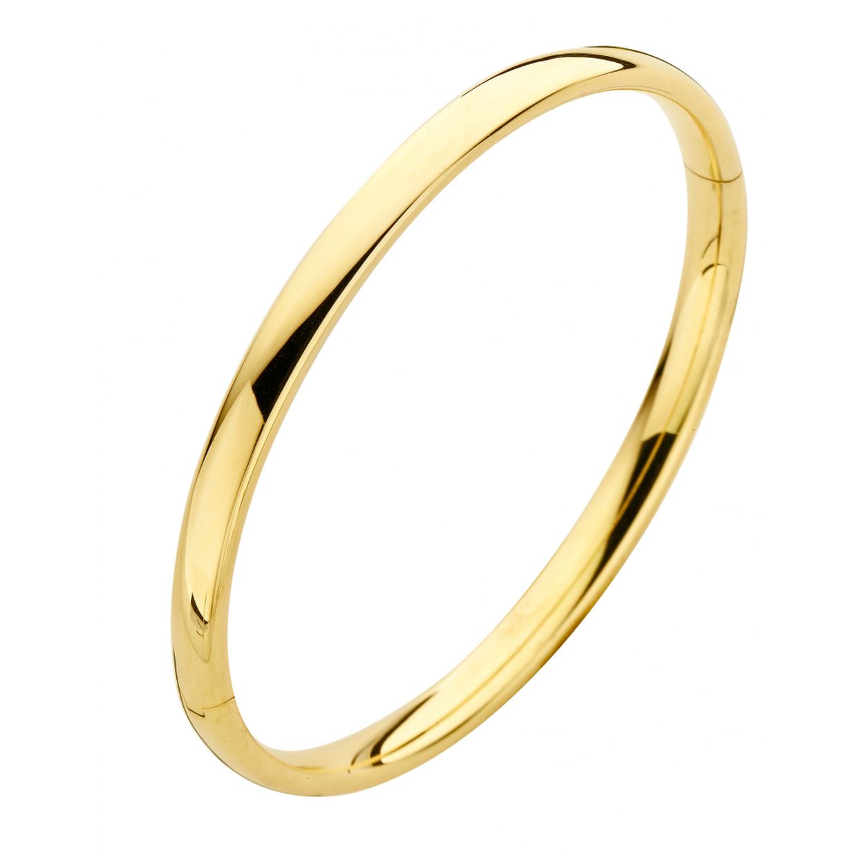Bangle recht 6mm-ovaal-geel