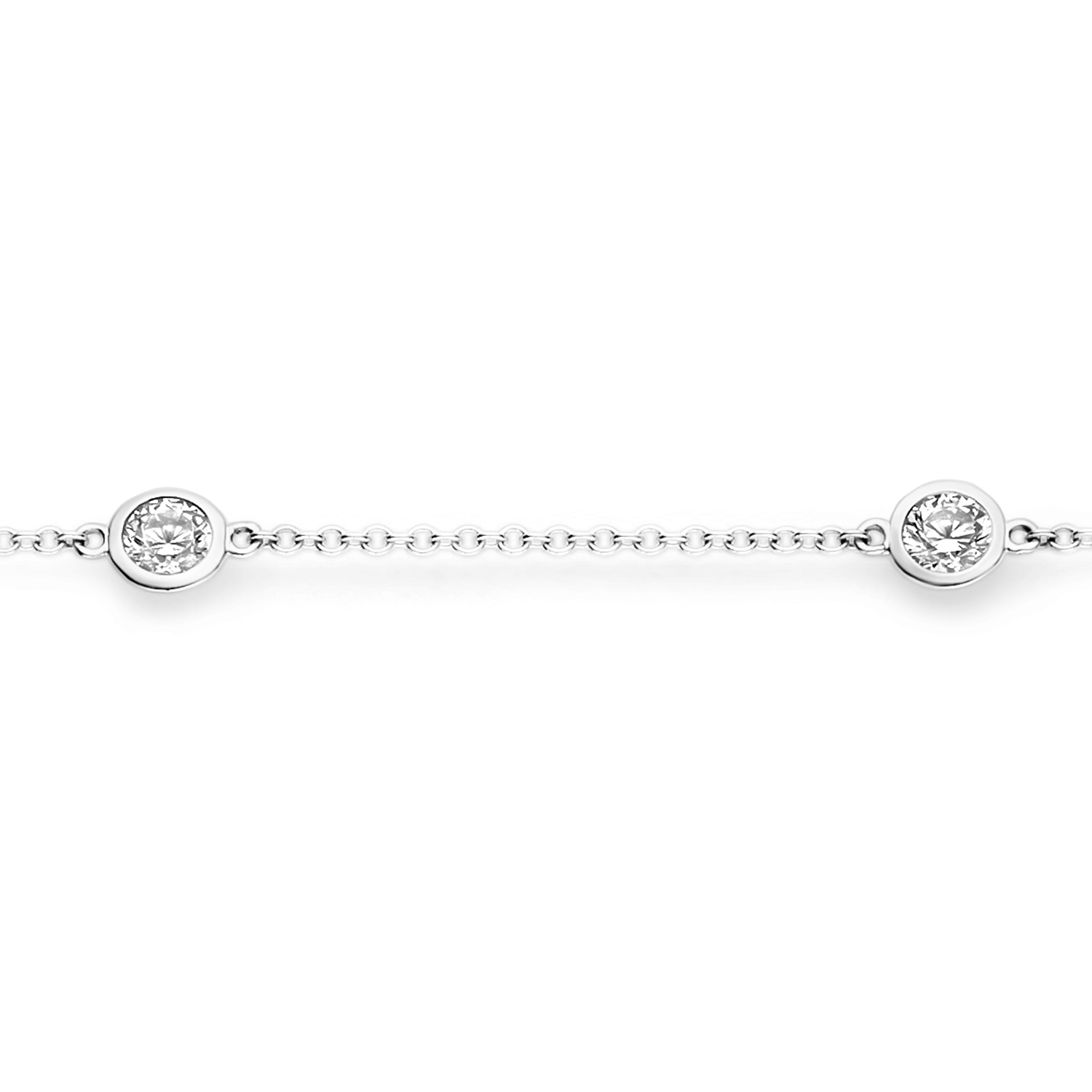 Wit gouden fantasie armband met zirkonia