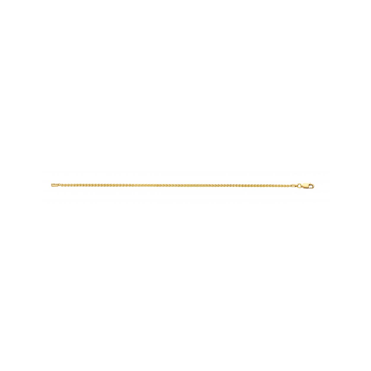 Gouden armband met zilveren kern

Lengte: 19 cm
Breedte: 2mm