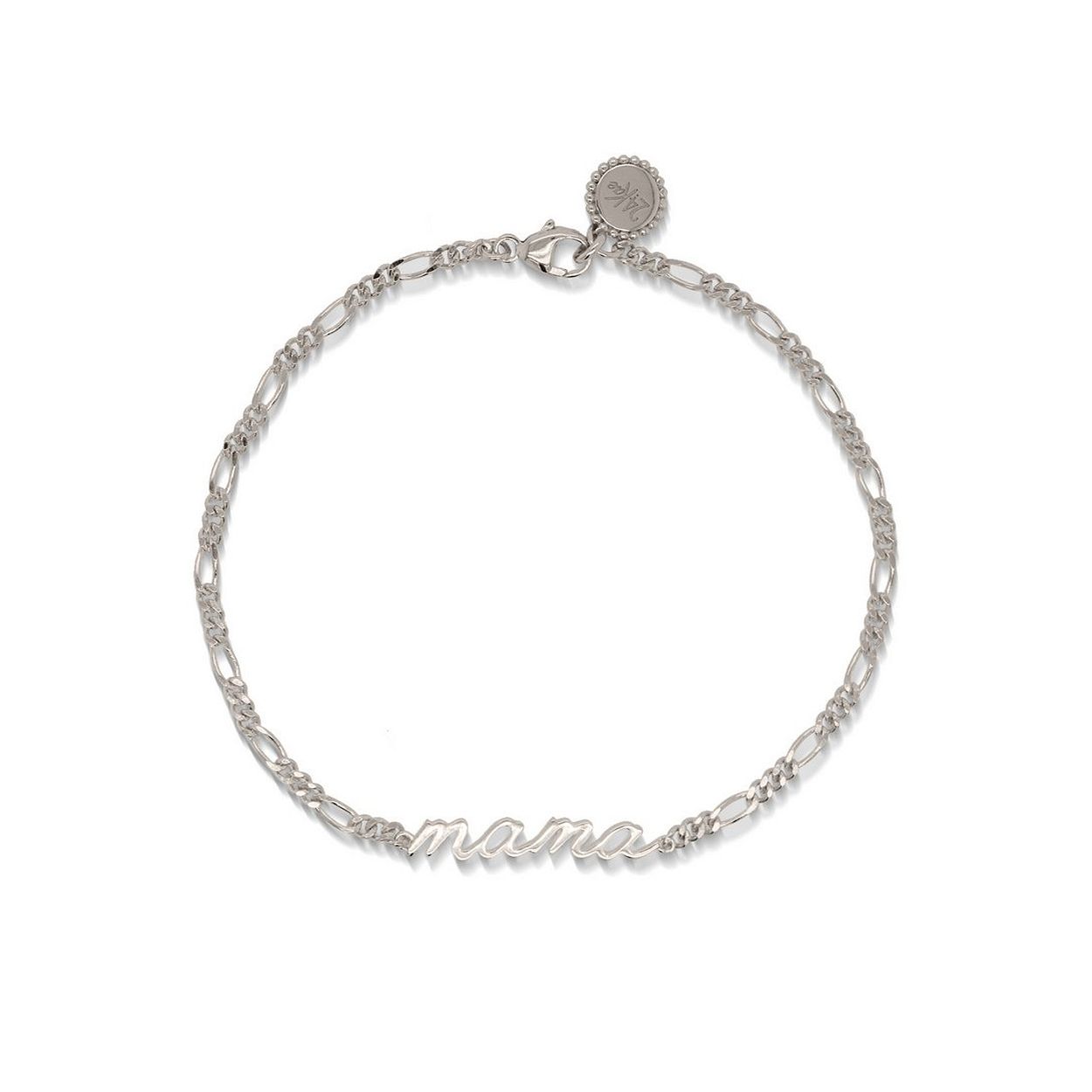 24Kae Armband met mama hanger - 925 Sterling zilver gerhodineerd  22411S