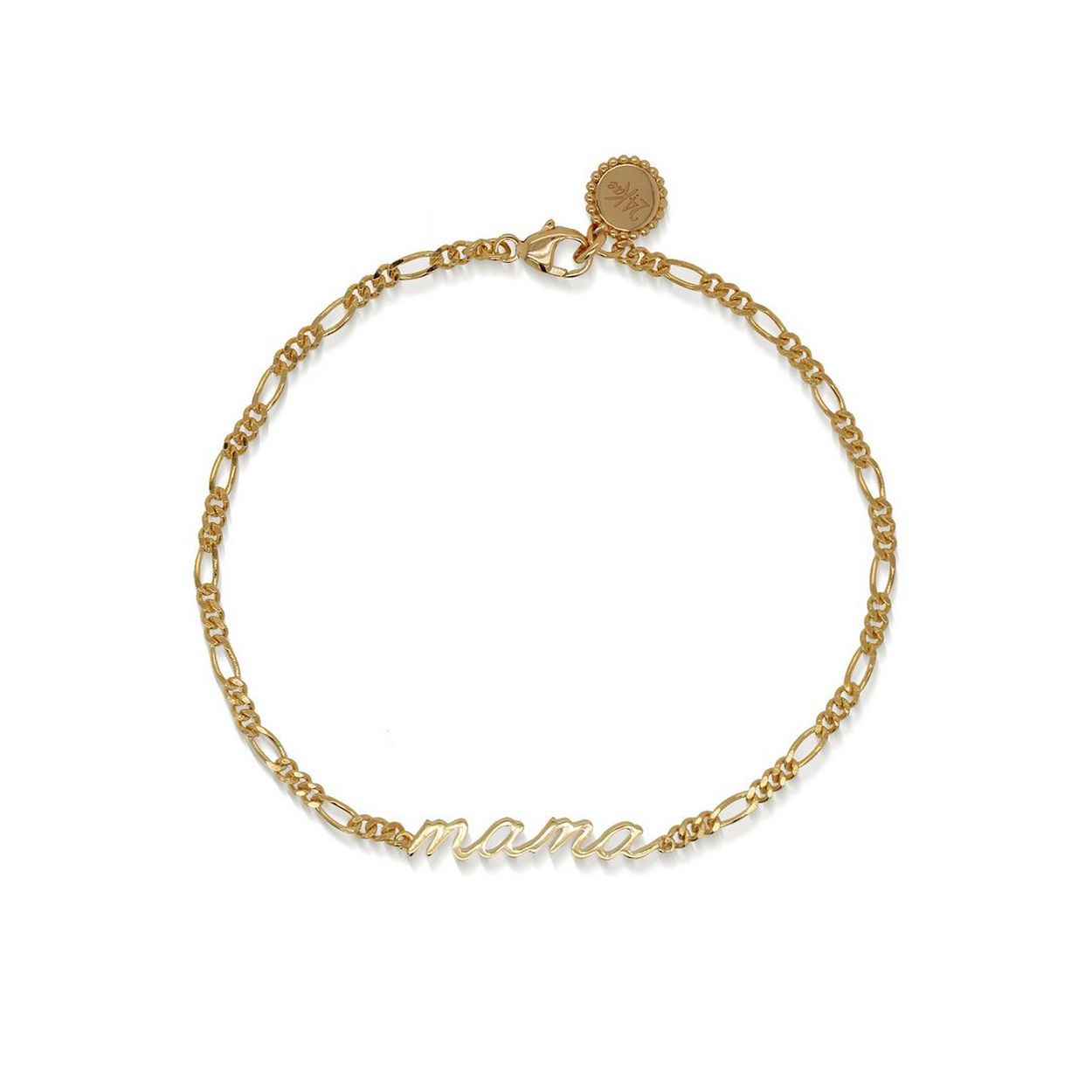 24Kae Armband met mama hanger - 925 Sterling zilver geelgoud verguld 22411Y