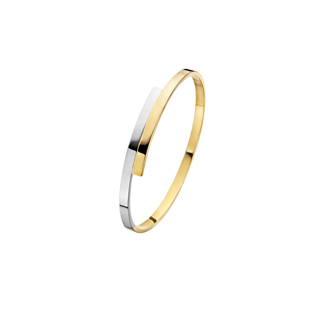 Bangle 3mm-vierkant-bicolor